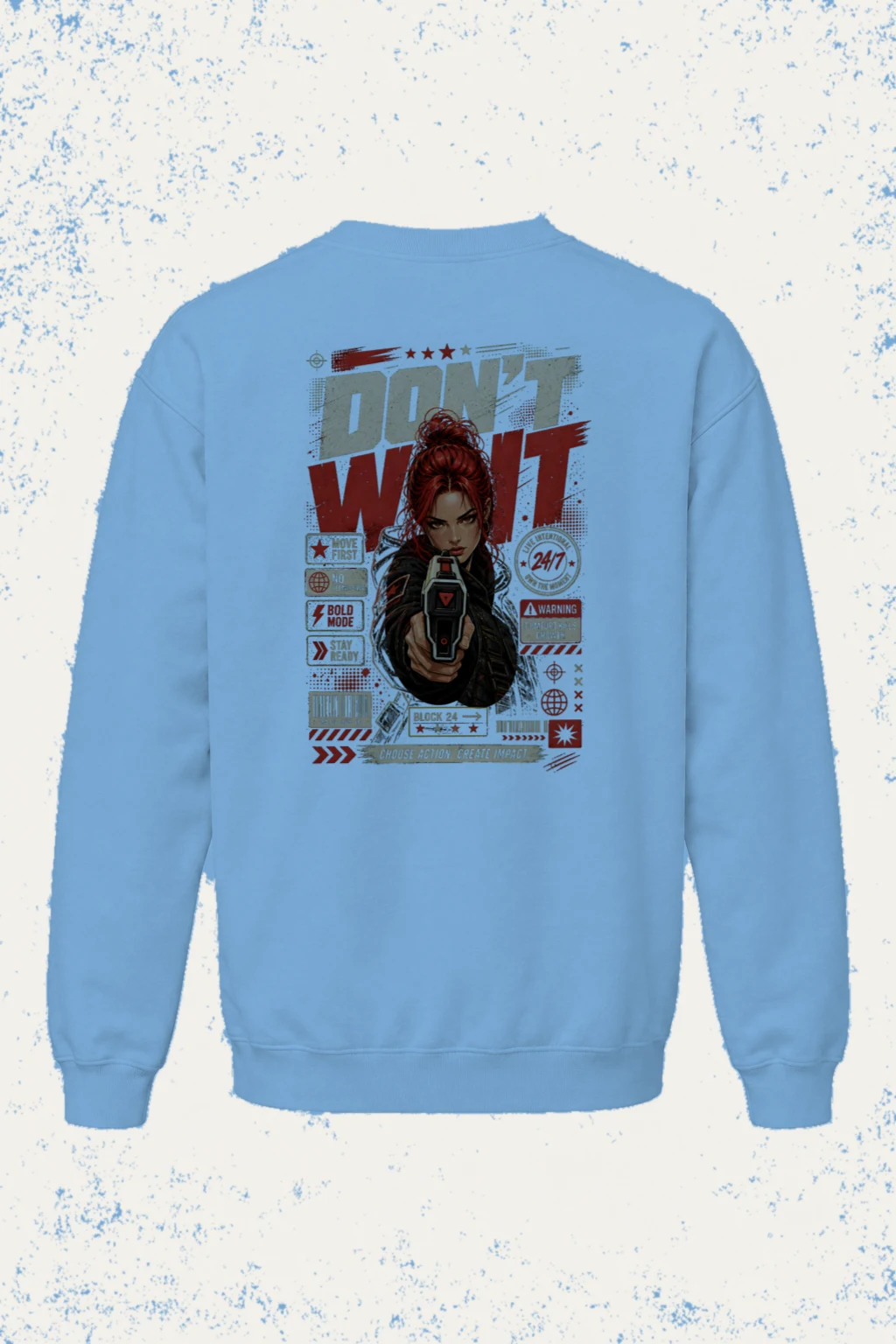 "Choose Action" Heavy Blend Unisex Crewneck Sweatshirt | Gildan 18000