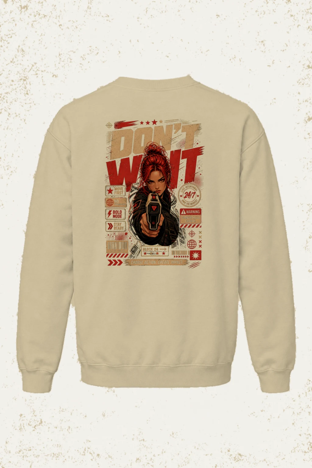 "Choose Action" Heavy Blend Unisex Crewneck Sweatshirt | Gildan 18000