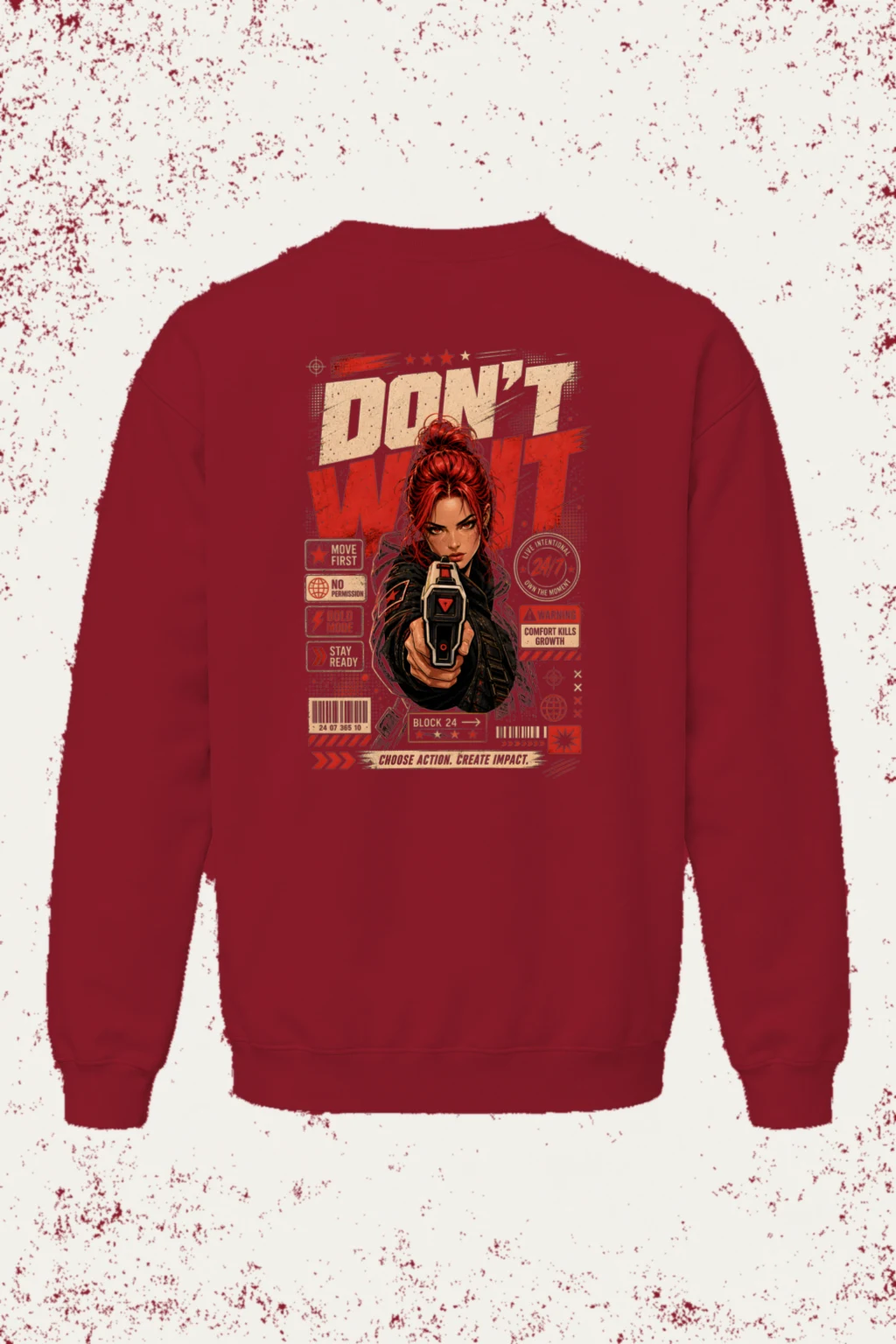 "Choose Action" Heavy Blend Unisex Crewneck Sweatshirt | Gildan 18000