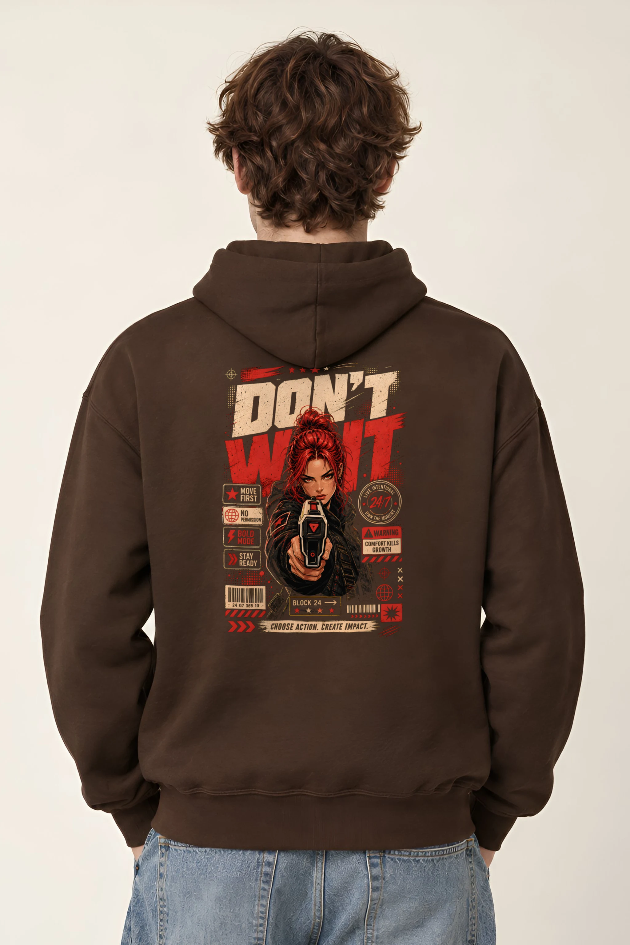 "Choose Action" Heavy Blend Unisex Pullover Hoodie