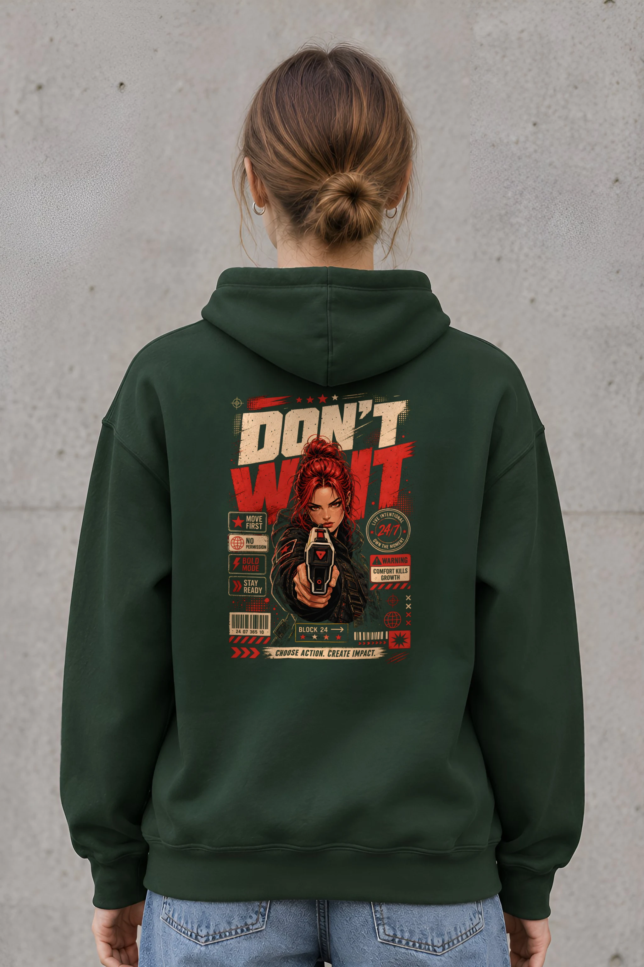 "Choose Action" Heavy Blend Unisex Pullover Hoodie