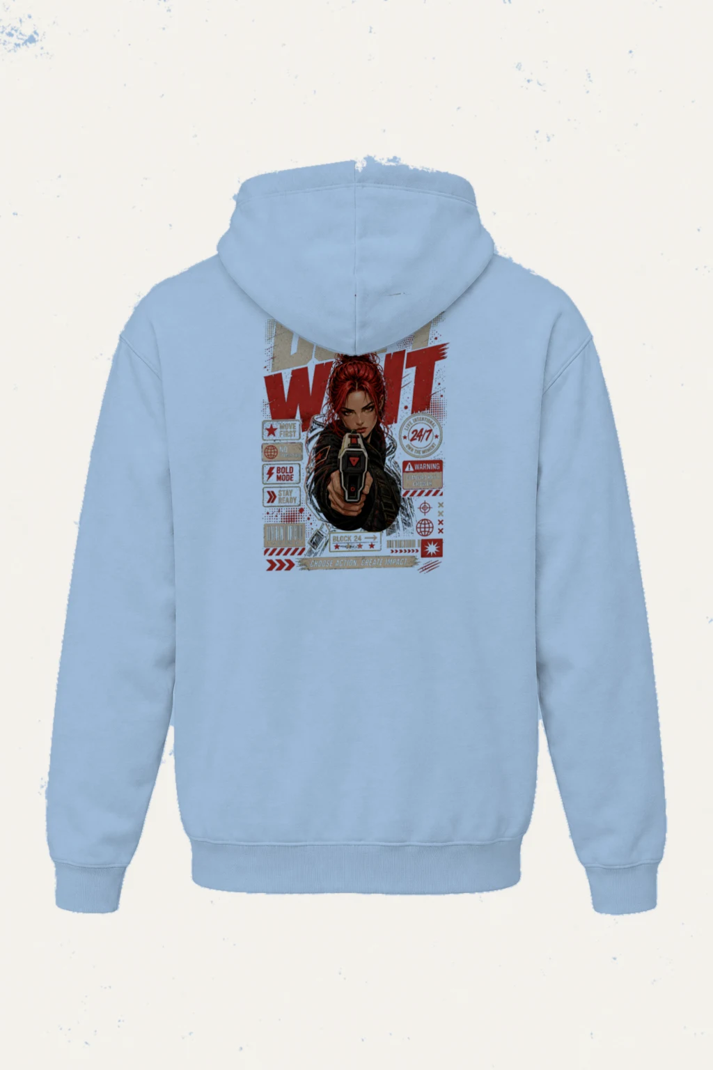 "Choose Action" Heavy Blend Unisex Pullover Hoodie | Gildan 18500