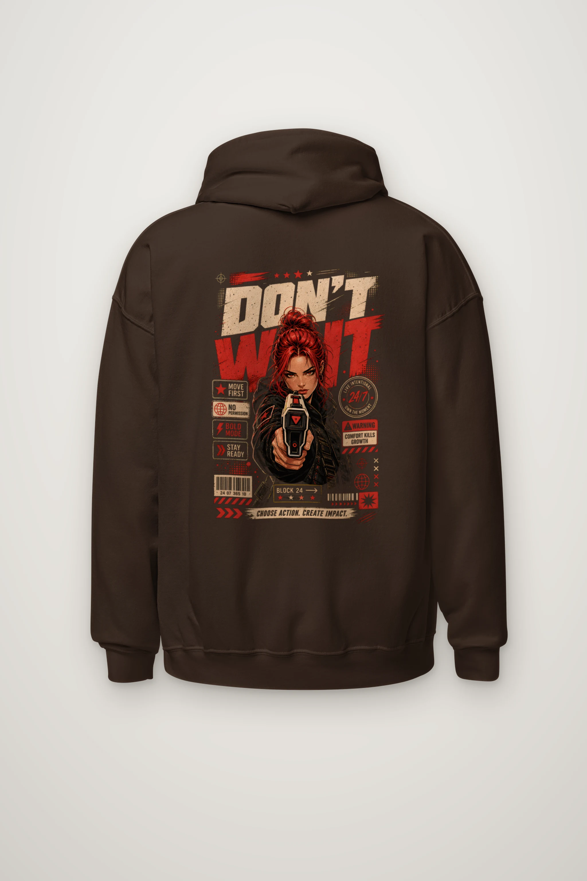 "Choose Action" Heavy Blend Unisex Pullover Hoodie
