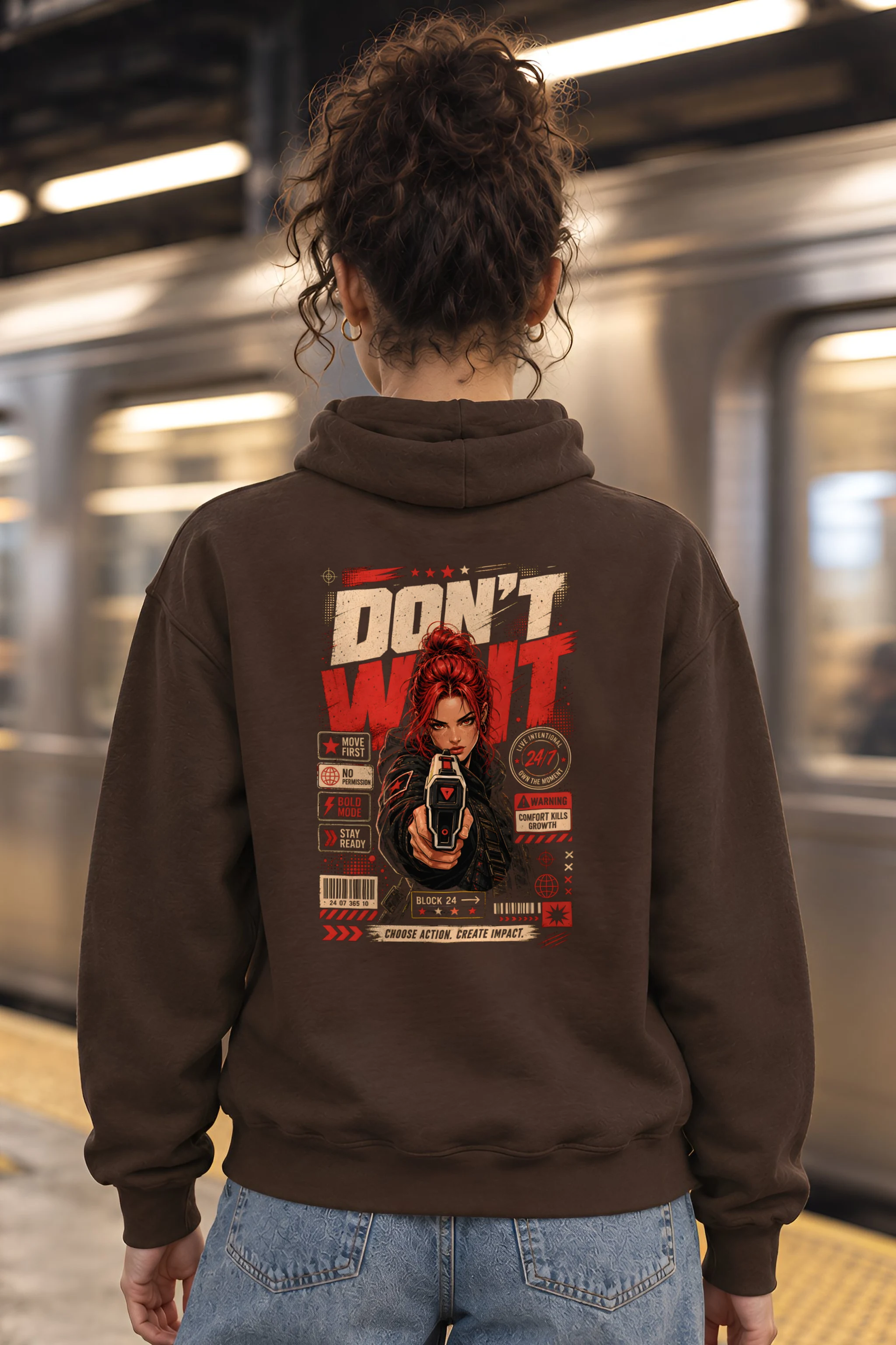 "Choose Action" Heavy Blend Unisex Pullover Hoodie