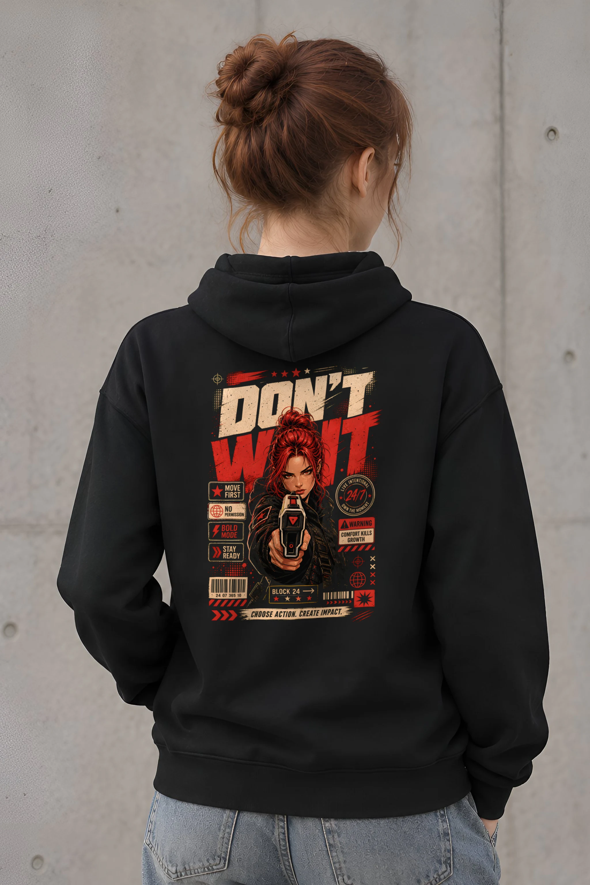 "Choose Action" Heavy Blend Unisex Pullover Hoodie