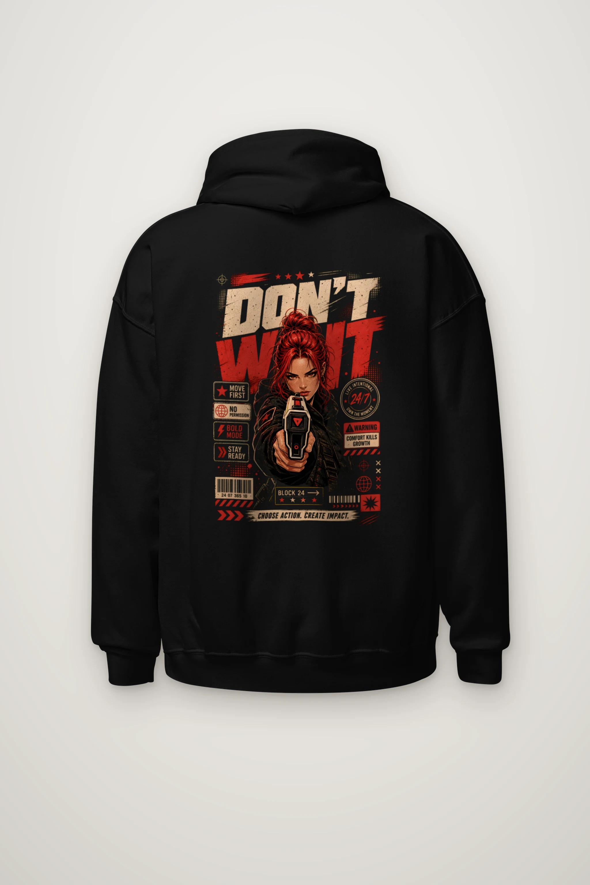 "Choose Action" Heavy Blend Unisex Pullover Hoodie