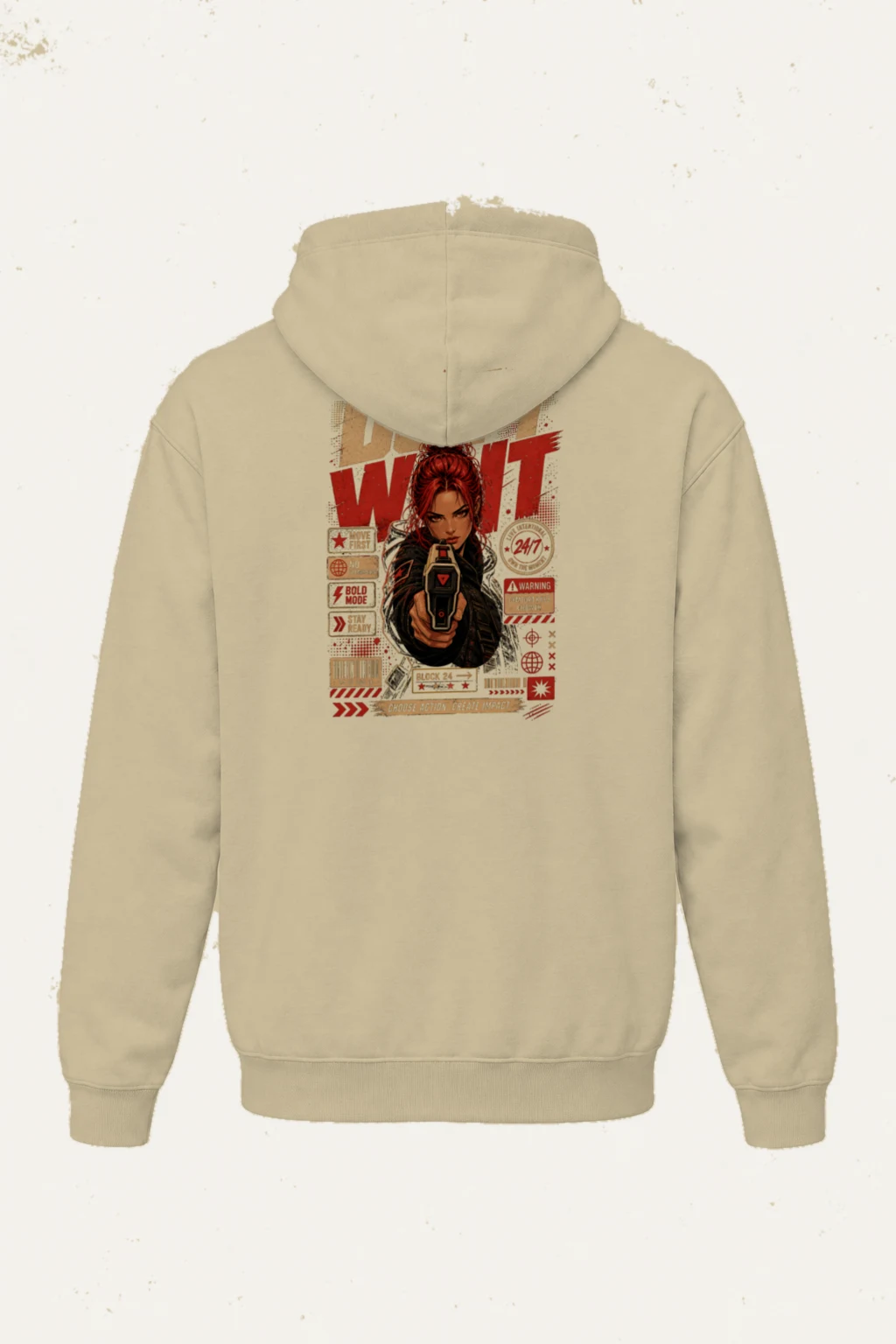 "Choose Action" Heavy Blend Unisex Pullover Hoodie | Gildan 18500