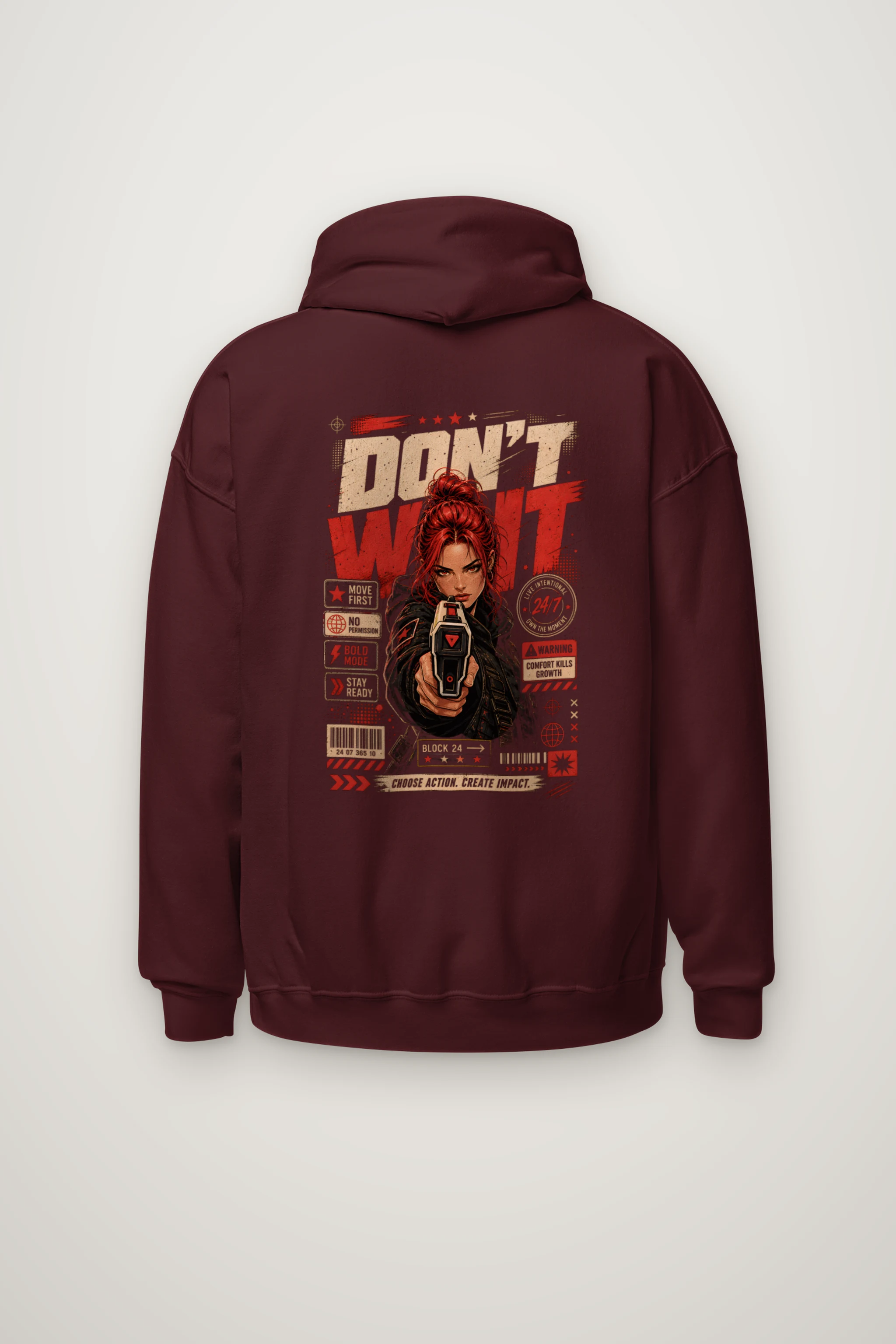 "Choose Action" Heavy Blend Unisex Pullover Hoodie