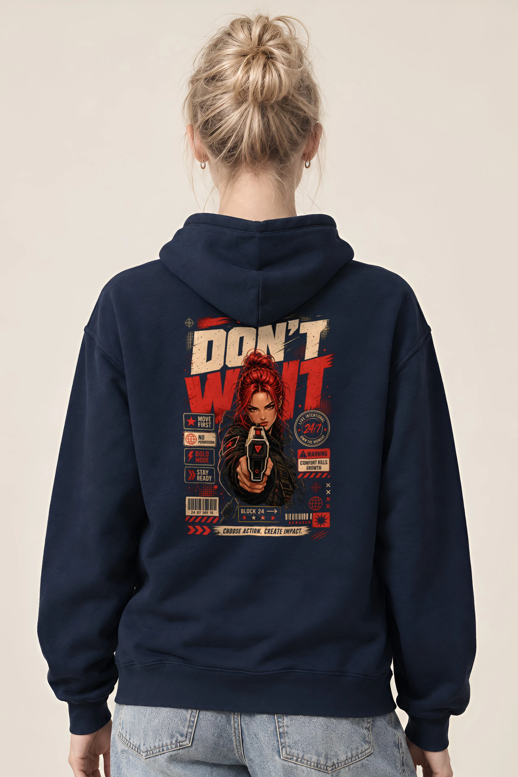 "Choose Action" Heavy Blend Unisex Pullover Hoodie