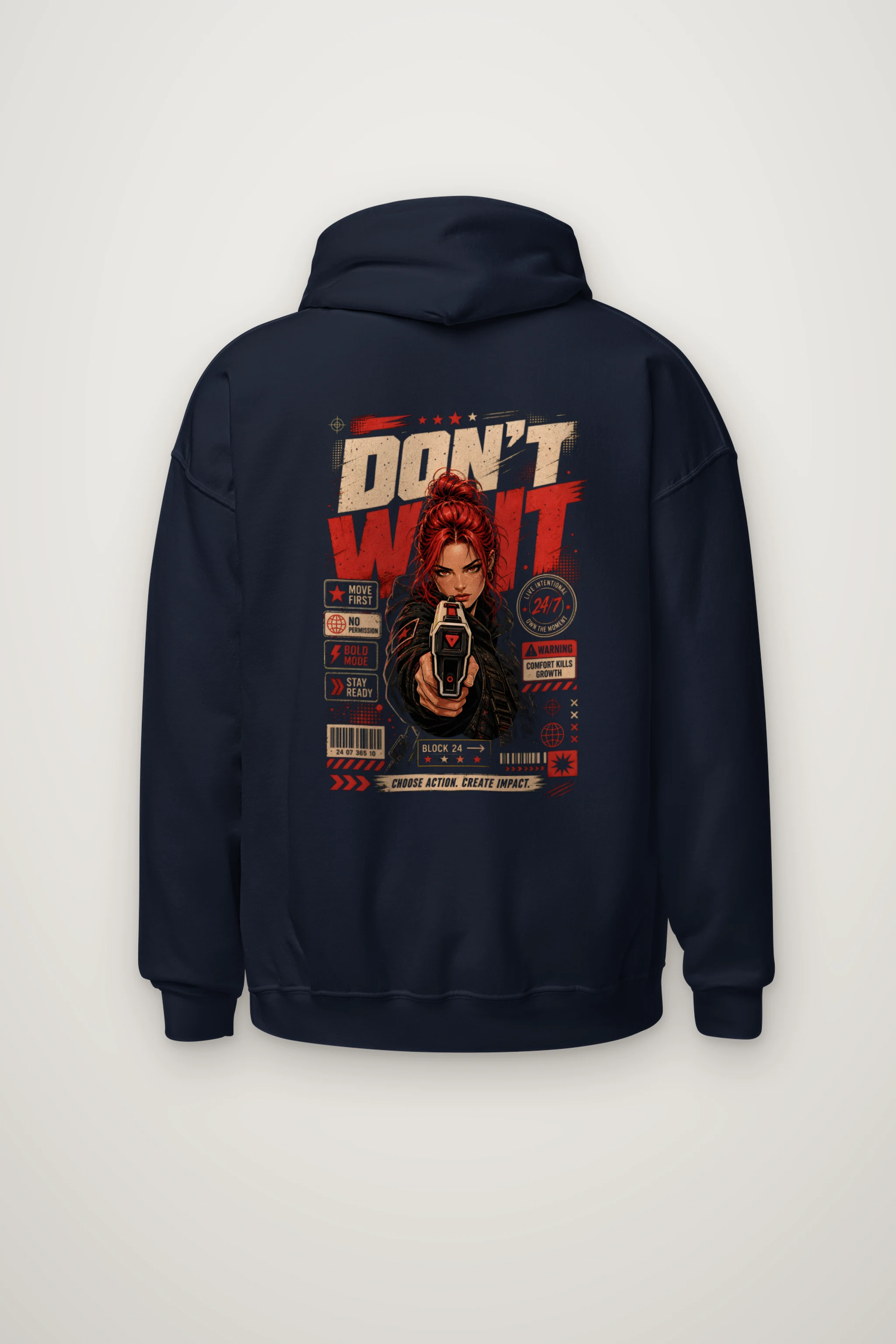 "Choose Action" Heavy Blend Unisex Pullover Hoodie