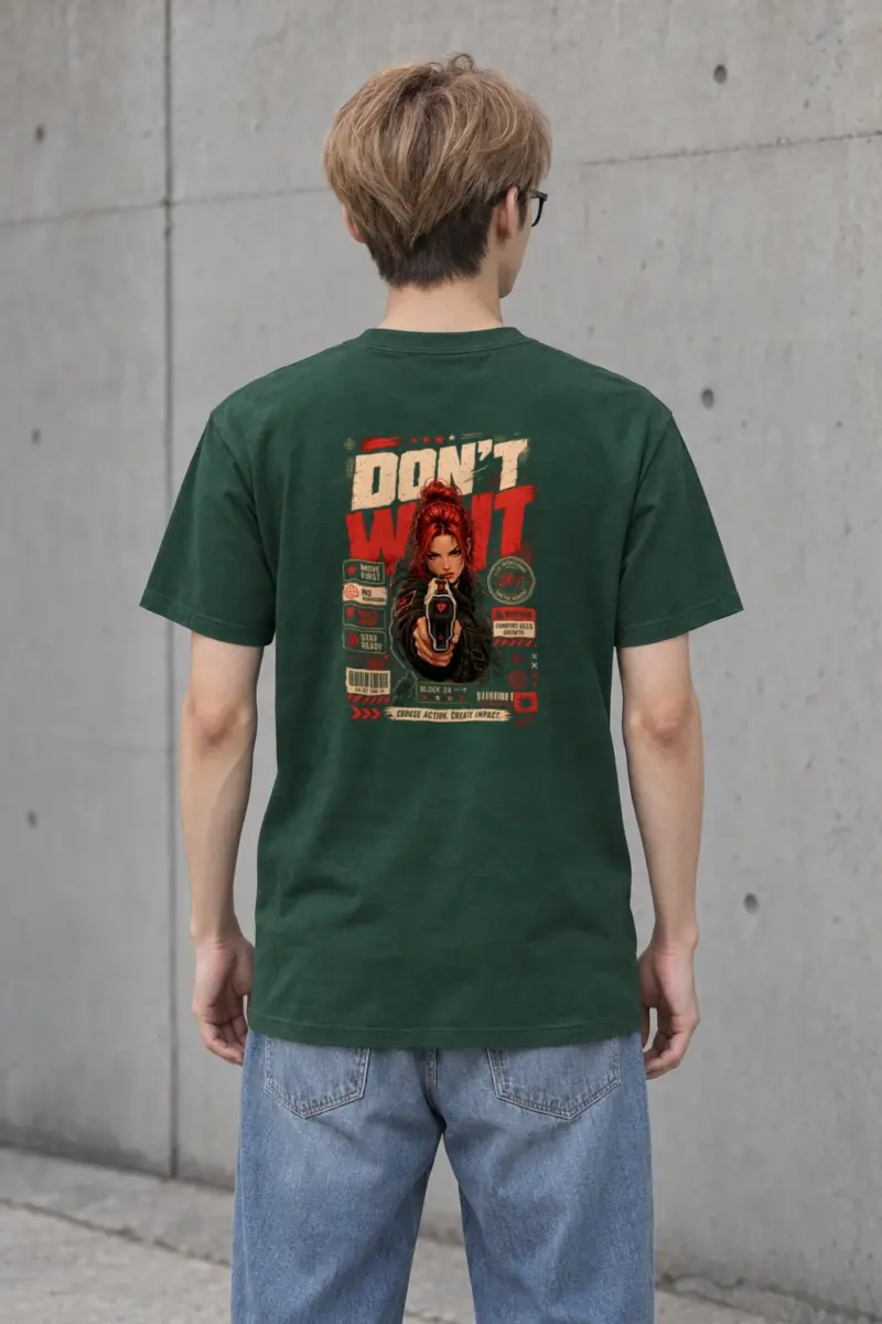 "Choose Action" Heavyweight Unisex Crewneck T-shirt