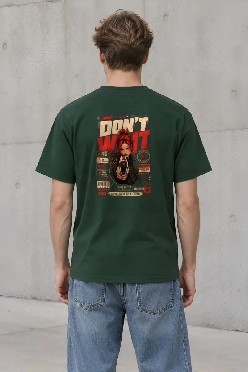 "Choose Action" Heavyweight Unisex Crewneck T-shirt