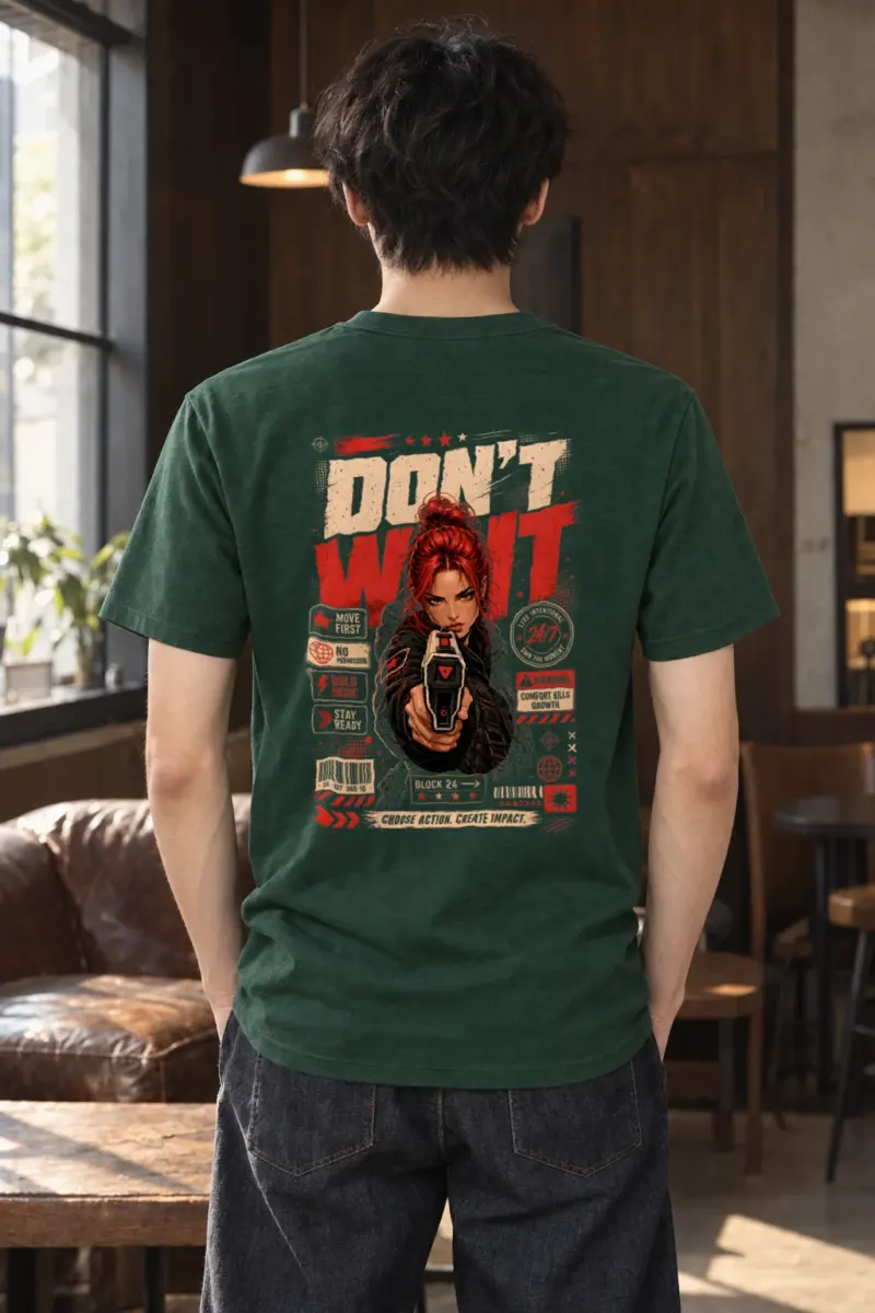 "Choose Action" Heavyweight Unisex Crewneck T-shirt