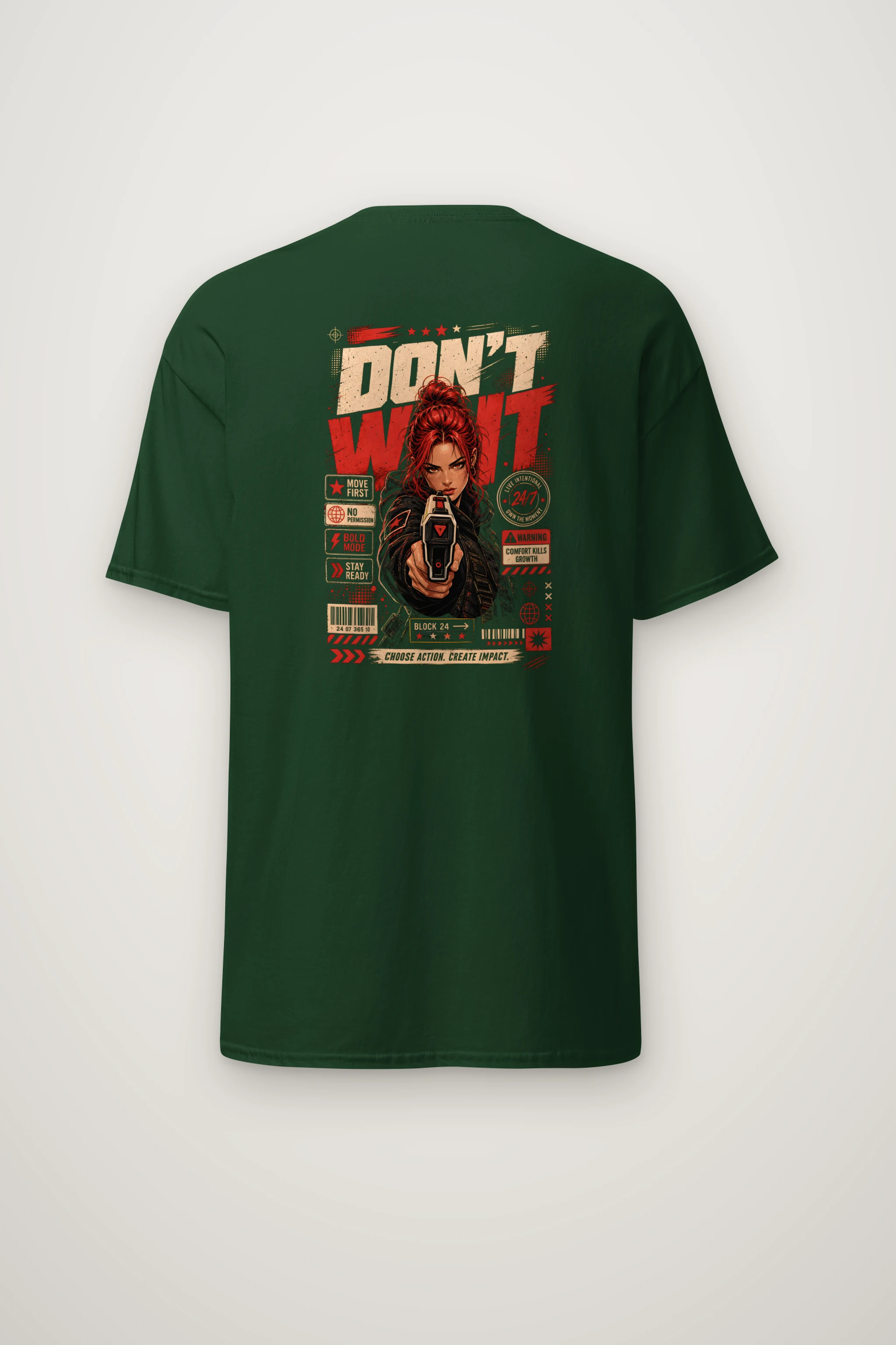 "Choose Action" Heavyweight Unisex Crewneck T-shirt
