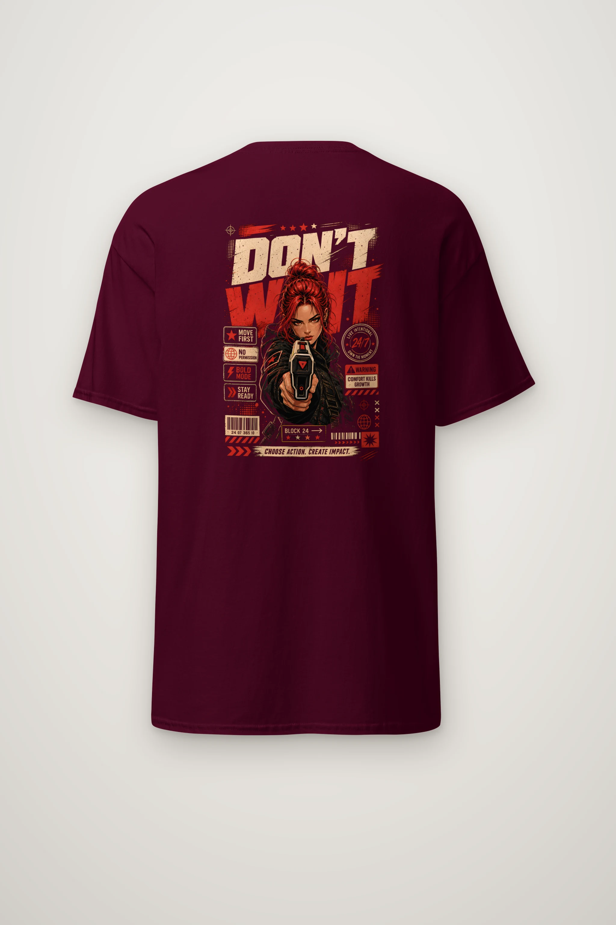 "Choose Action" Heavyweight Unisex Crewneck T-shirt