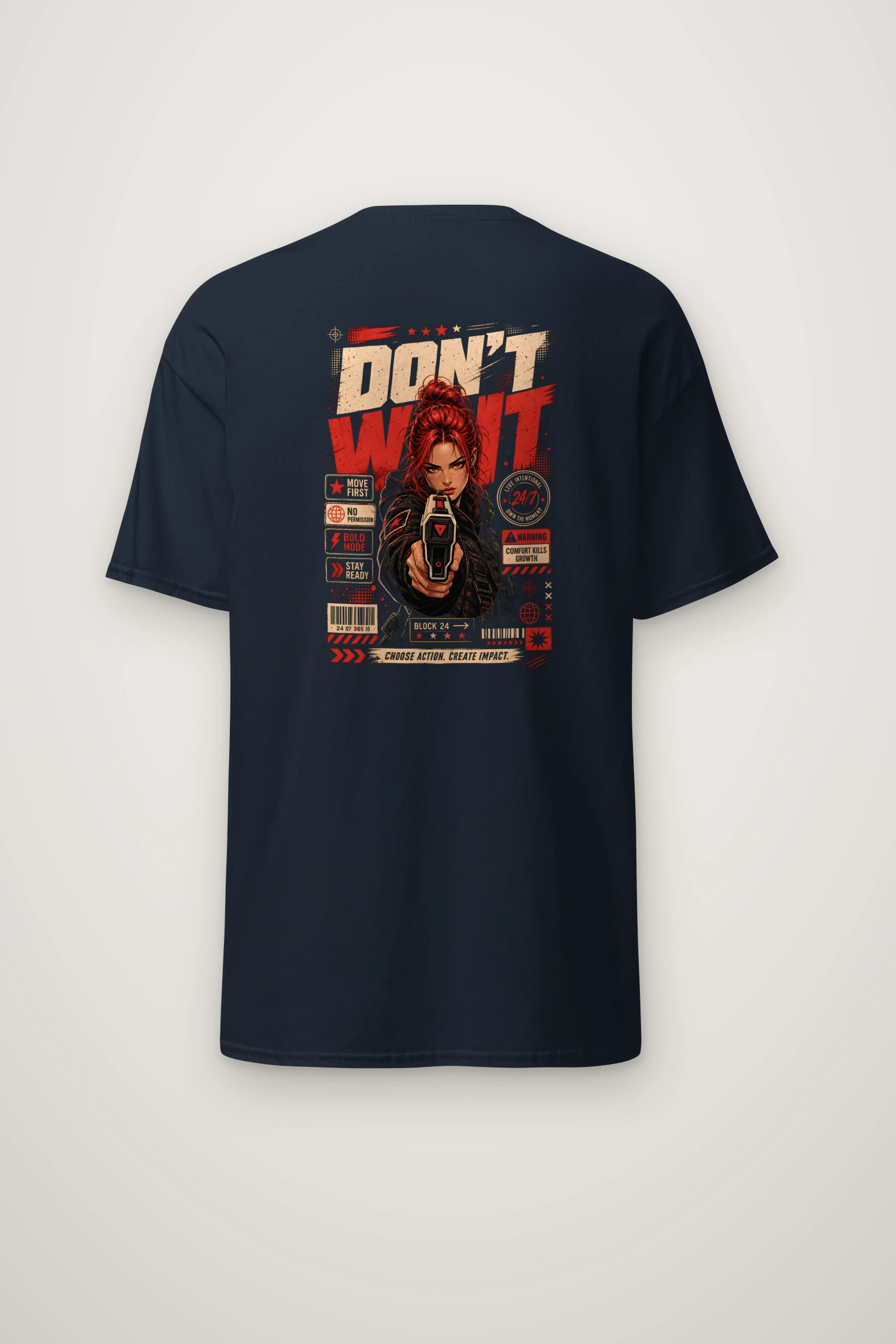 "Choose Action" Heavyweight Unisex Crewneck T-shirt
