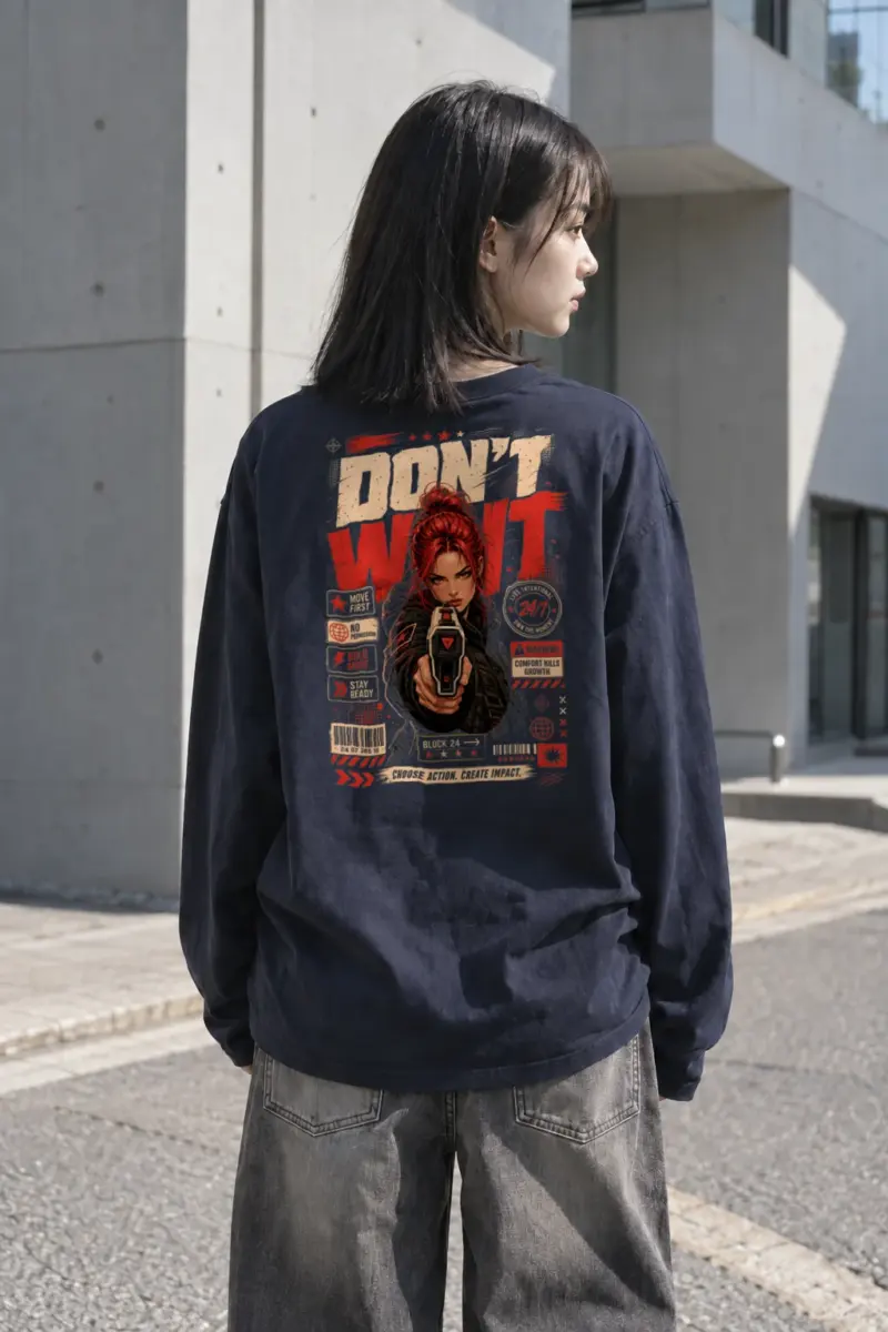 "Choose Action" Unisex Longsleeve T-shirt | Gildan 2400