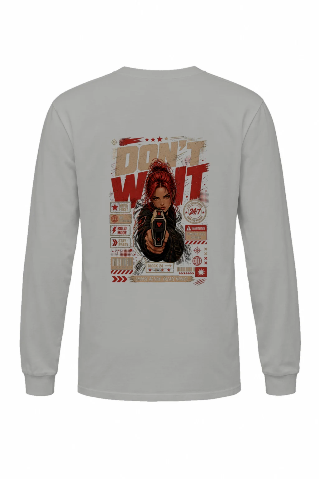 "Choose Action" Unisex Longsleeve T-shirt | Gildan 2400