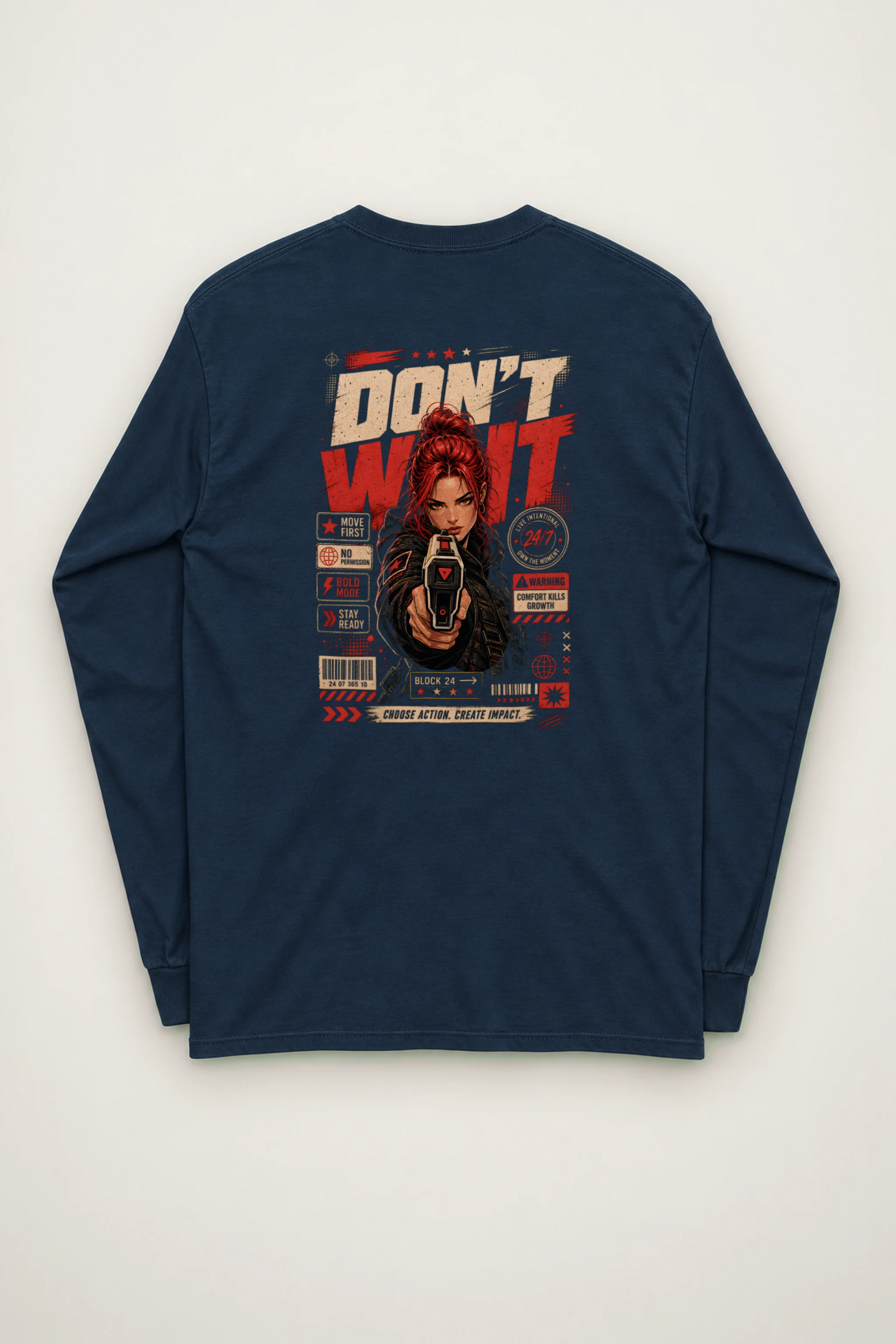 "Choose Action" Unisex Longsleeve T-shirt