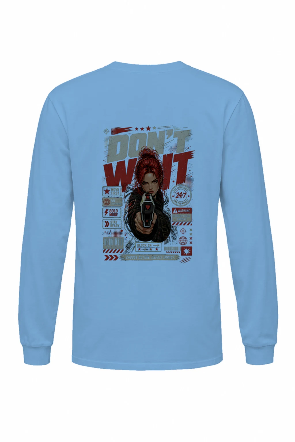 "Choose Action" Unisex Longsleeve T-shirt | Gildan 2400