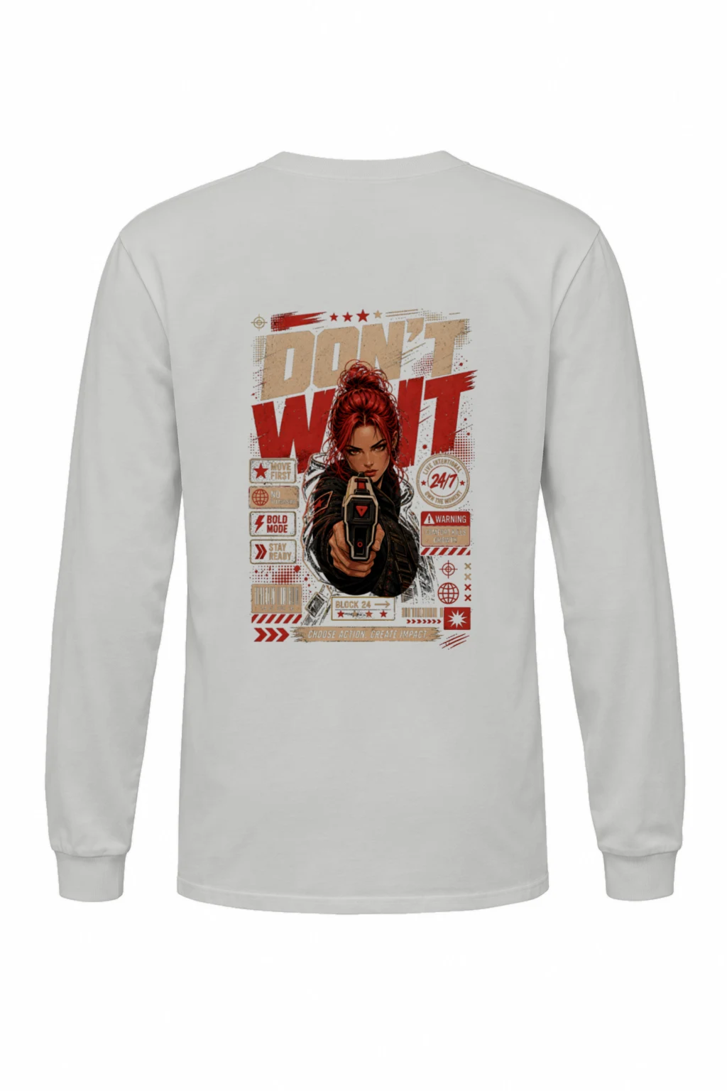"Choose Action" Unisex Longsleeve T-shirt | Gildan 2400