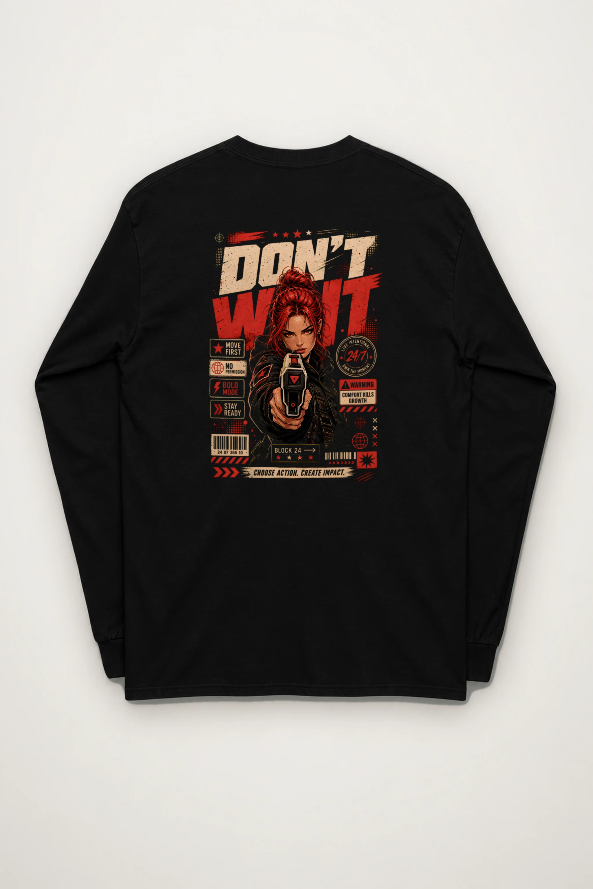 "Choose Action" Unisex Longsleeve T-shirt