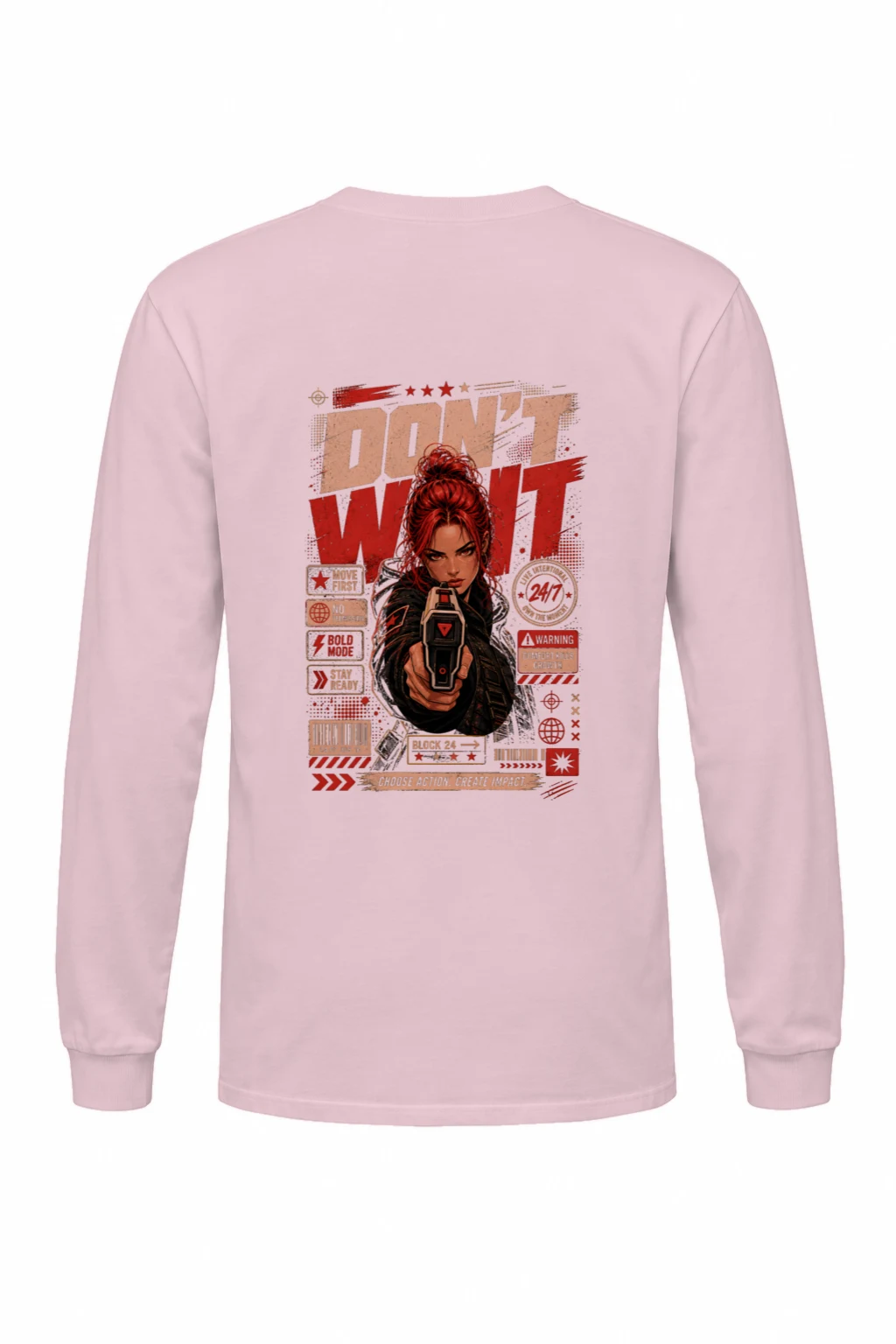 "Choose Action" Unisex Longsleeve T-shirt | Gildan 2400