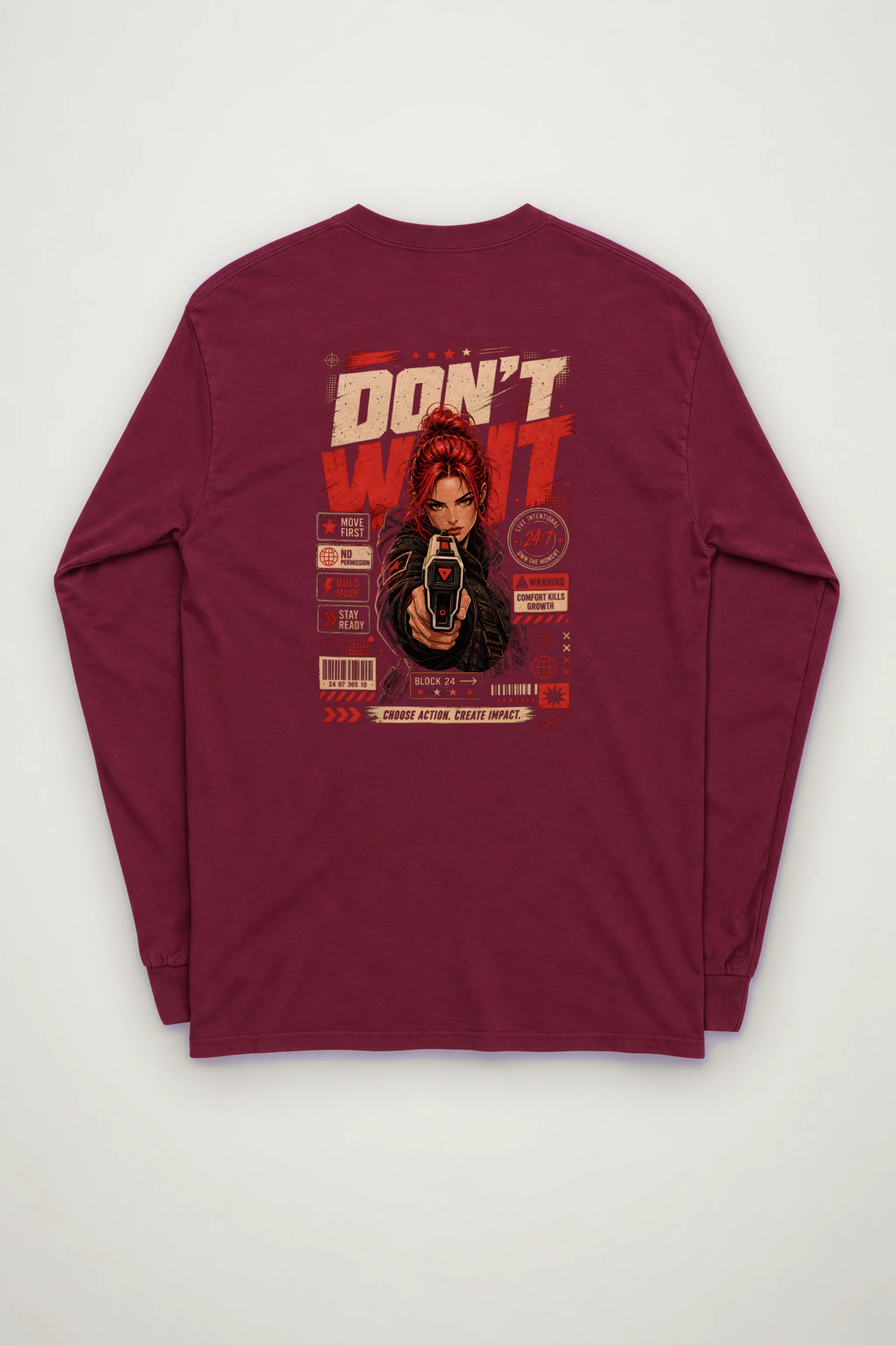 "Choose Action" Unisex Longsleeve T-shirt