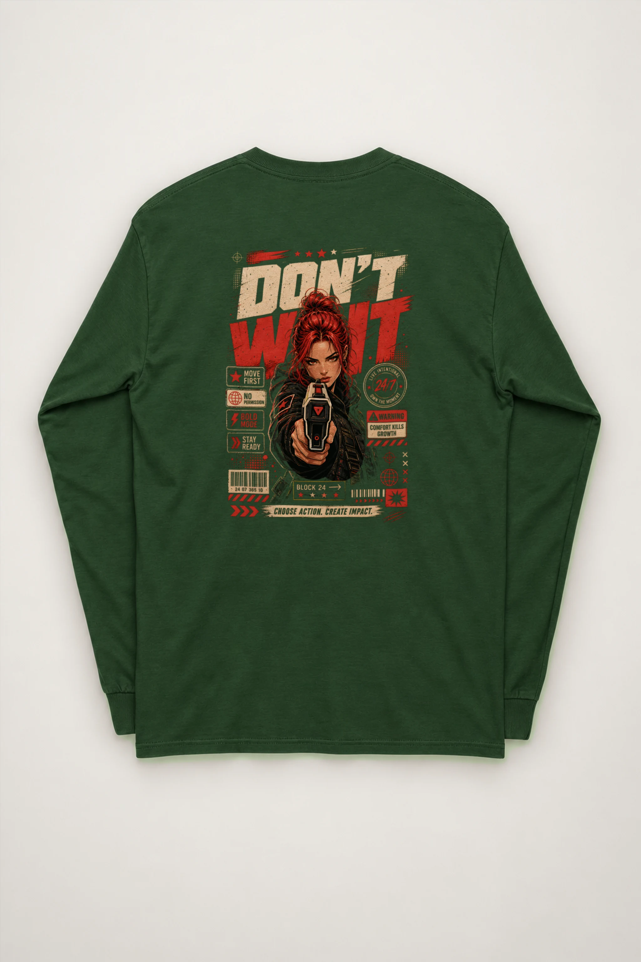 "Choose Action" Unisex Longsleeve T-shirt