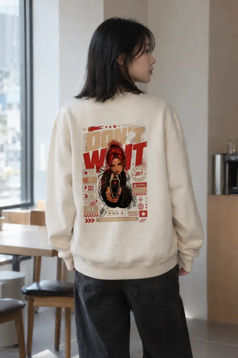 "Choose Action" Unisex Sponge Fleece Crewneck Sweatshirt | Bella + Canvas 3901