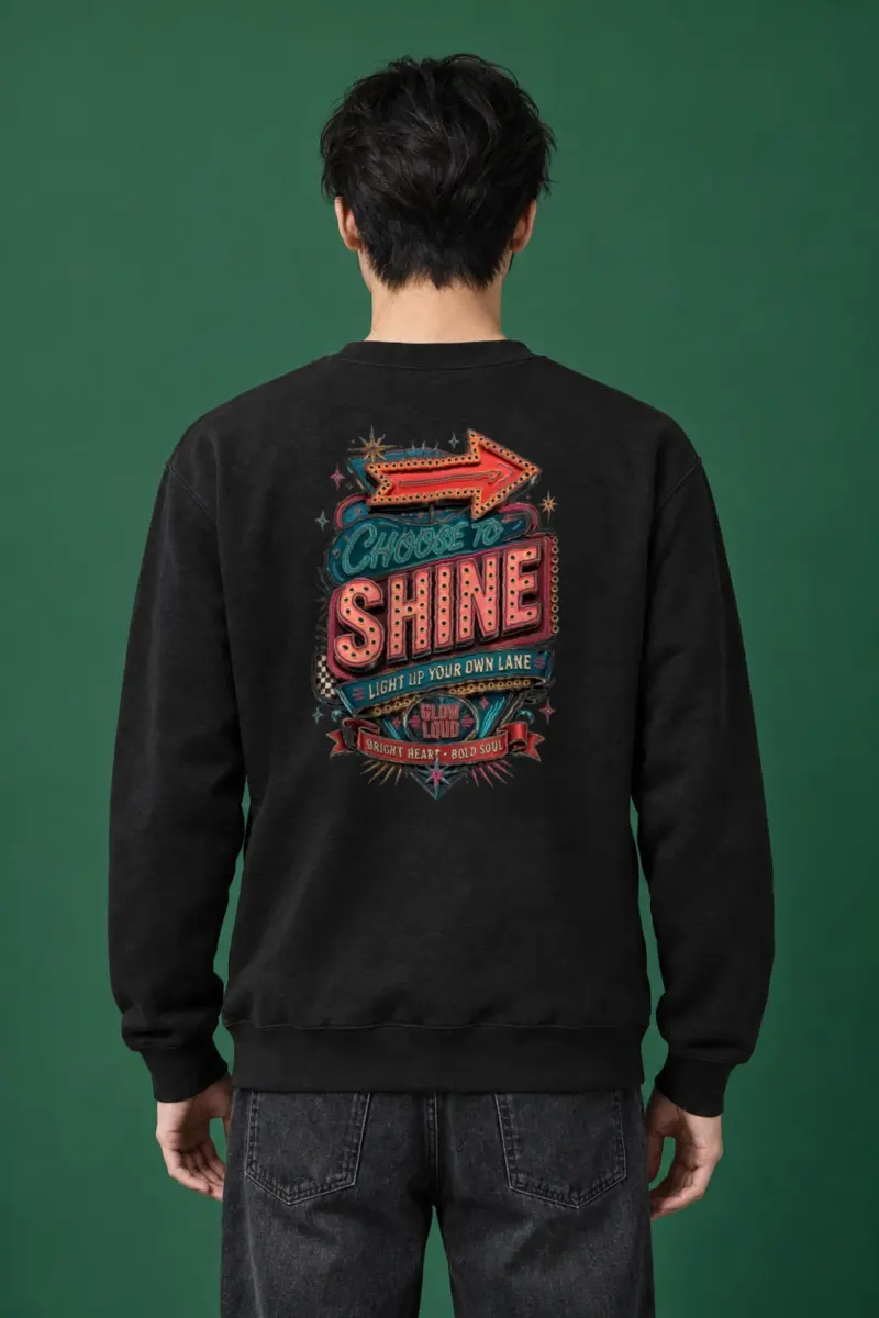 "Choose To Shine" Heavy Blend Unisex Crewneck Sweatshirt
