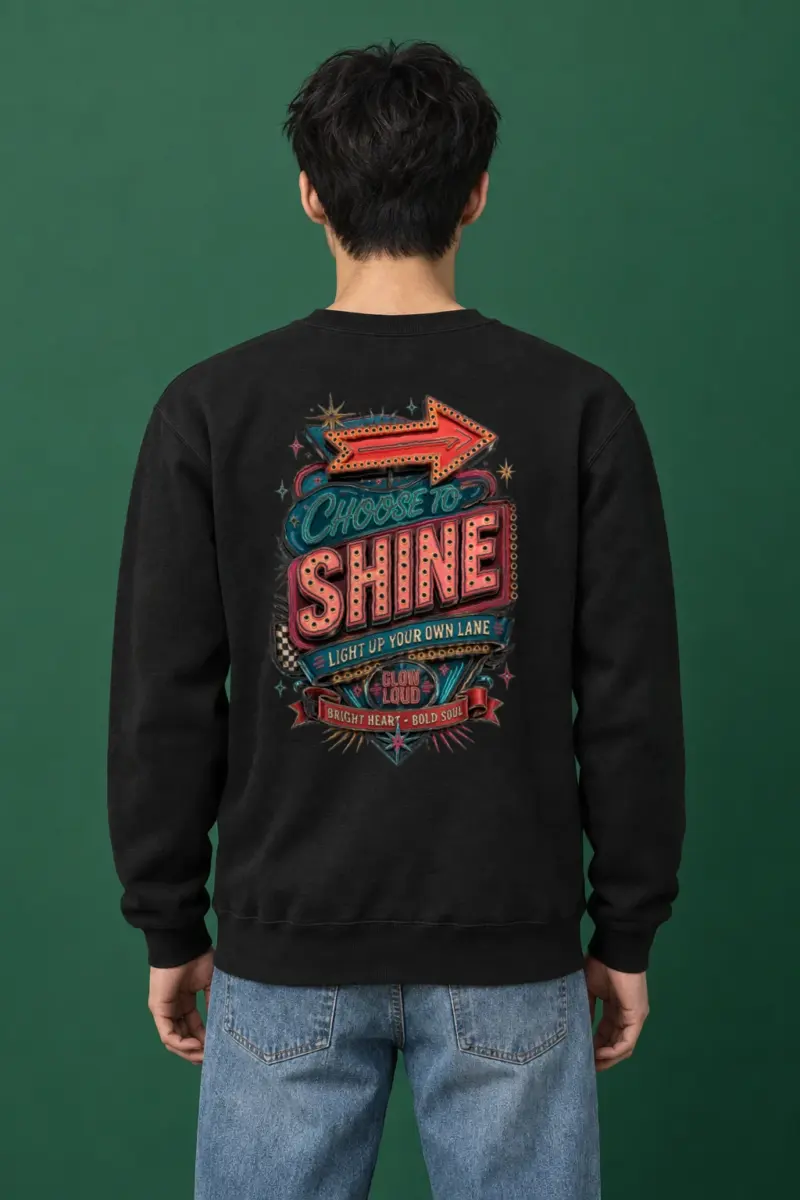 "Choose To Shine" Heavy Blend Unisex Crewneck Sweatshirt
