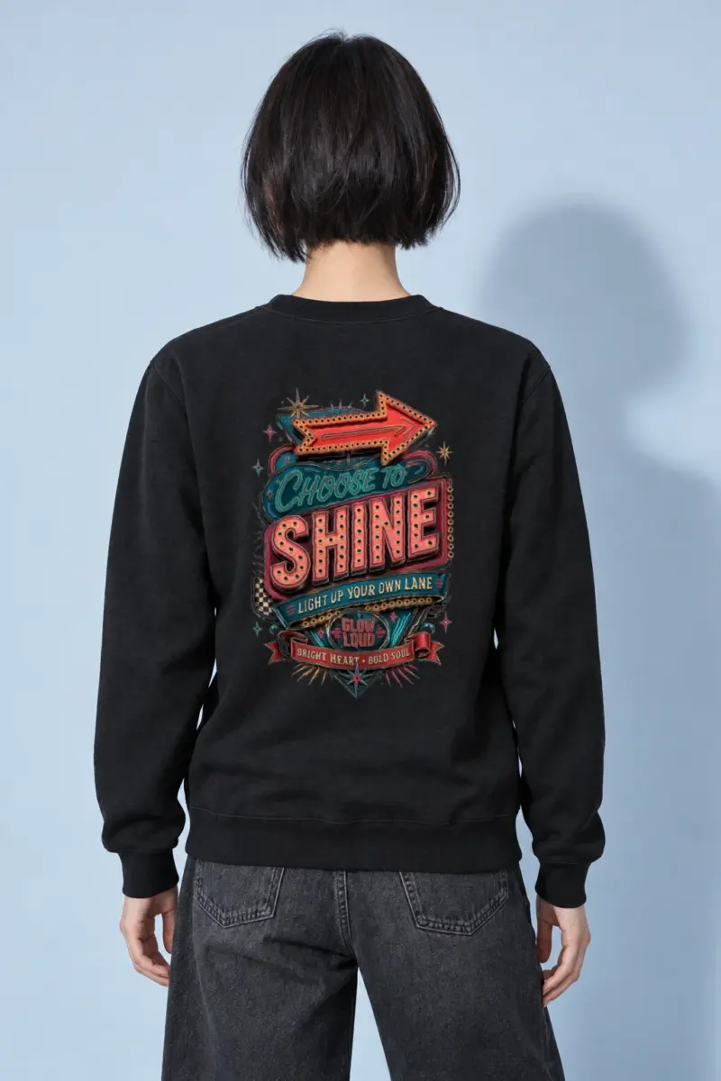 "Choose To Shine" Heavy Blend Unisex Crewneck Sweatshirt