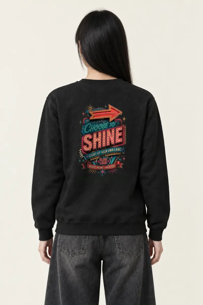 "Choose To Shine" Heavy Blend Unisex Crewneck Sweatshirt