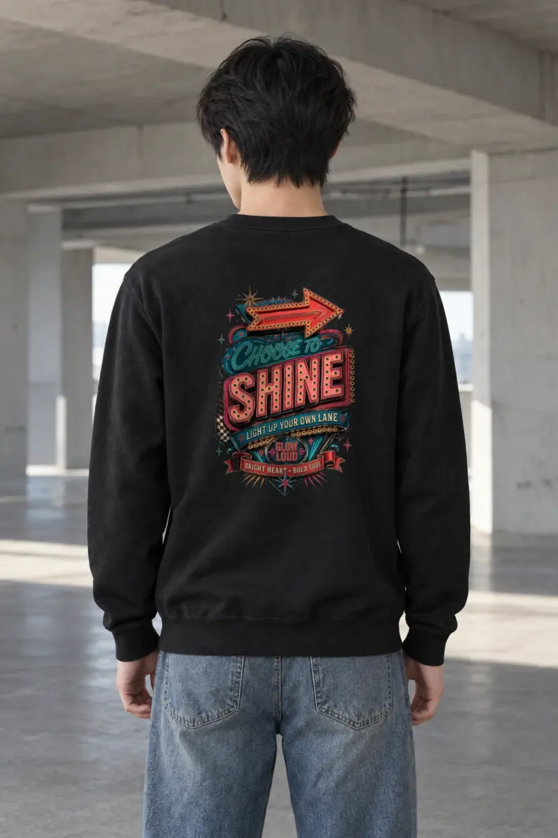 "Choose To Shine" Heavy Blend Unisex Crewneck Sweatshirt