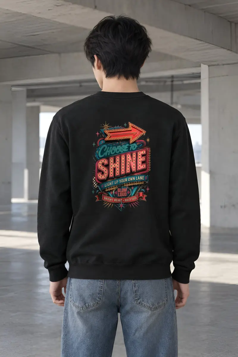 "Choose To Shine" Heavy Blend Unisex Crewneck Sweatshirt