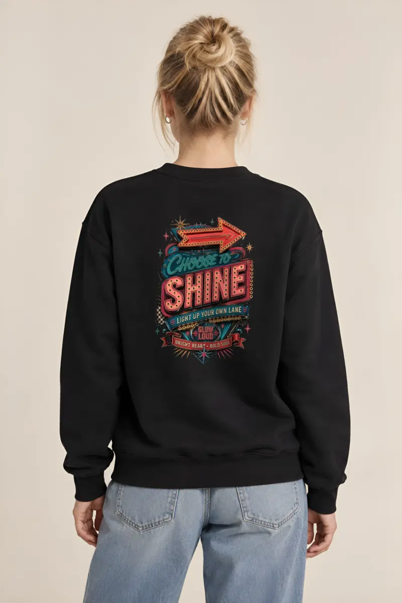 "Choose To Shine" Heavy Blend Unisex Crewneck Sweatshirt