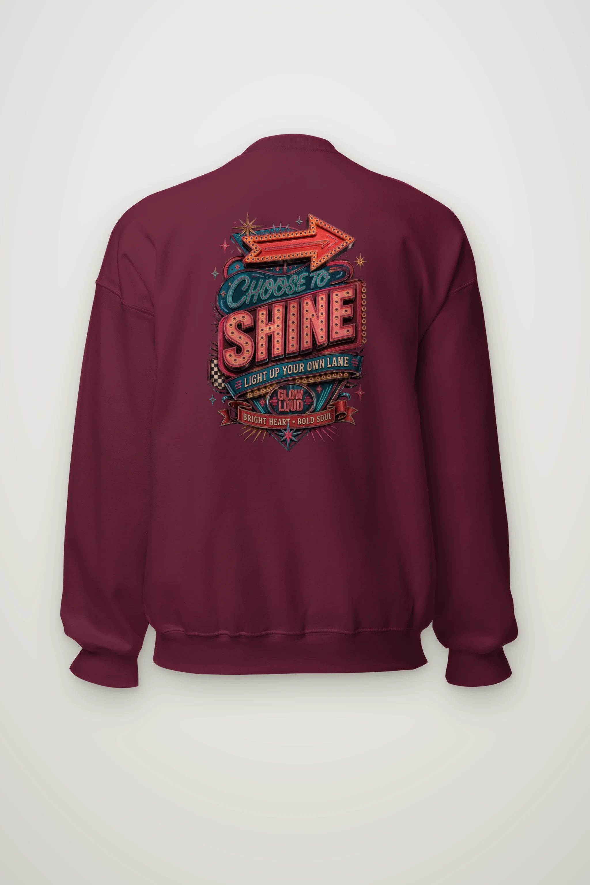 "Choose To Shine" Heavy Blend Unisex Crewneck Sweatshirt