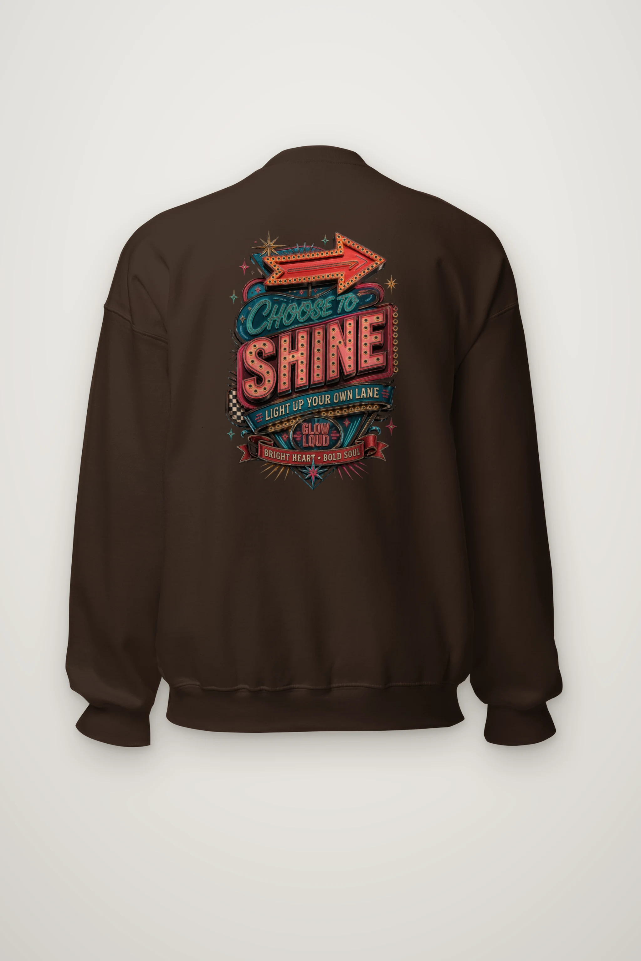 "Choose To Shine" Heavy Blend Unisex Crewneck Sweatshirt