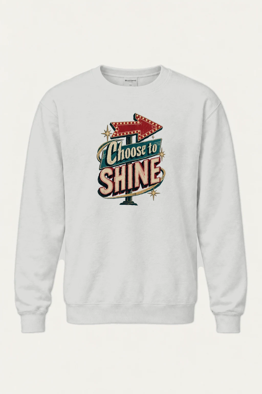 "Choose to Shine" Heavy Blend Unisex Crewneck Sweatshirt | Gildan 18000