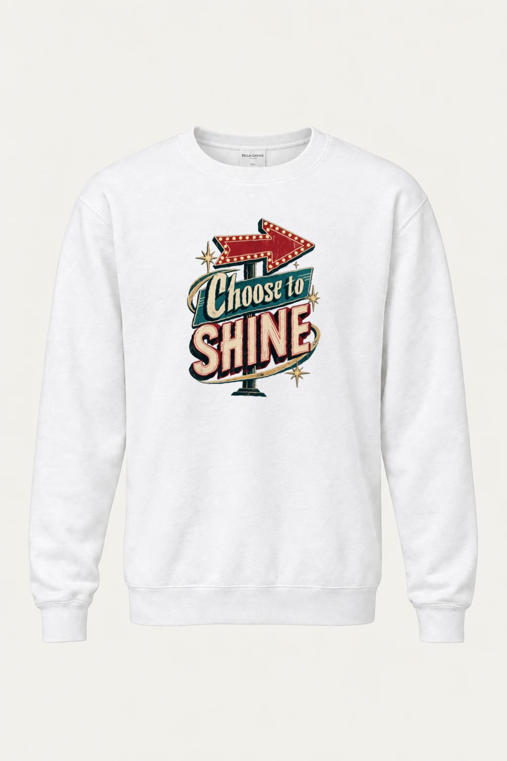 "Choose to Shine" Heavy Blend Unisex Crewneck Sweatshirt | Gildan 18000