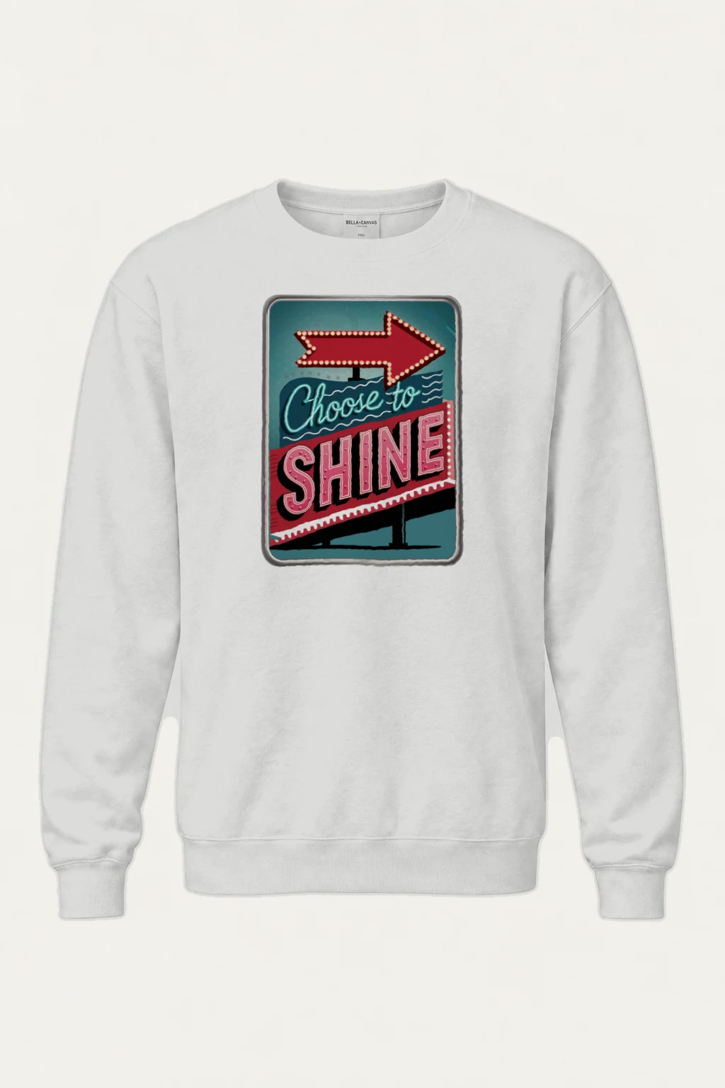 "Choose To Shine" Heavy Blend Unisex Crewneck Sweatshirt | Gildan 18000