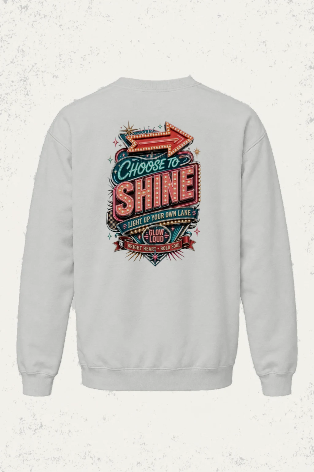 "Choose To Shine" Heavy Blend Unisex Crewneck Sweatshirt | Gildan 18000