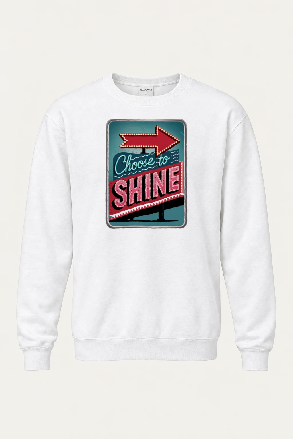 "Choose To Shine" Heavy Blend Unisex Crewneck Sweatshirt | Gildan 18000