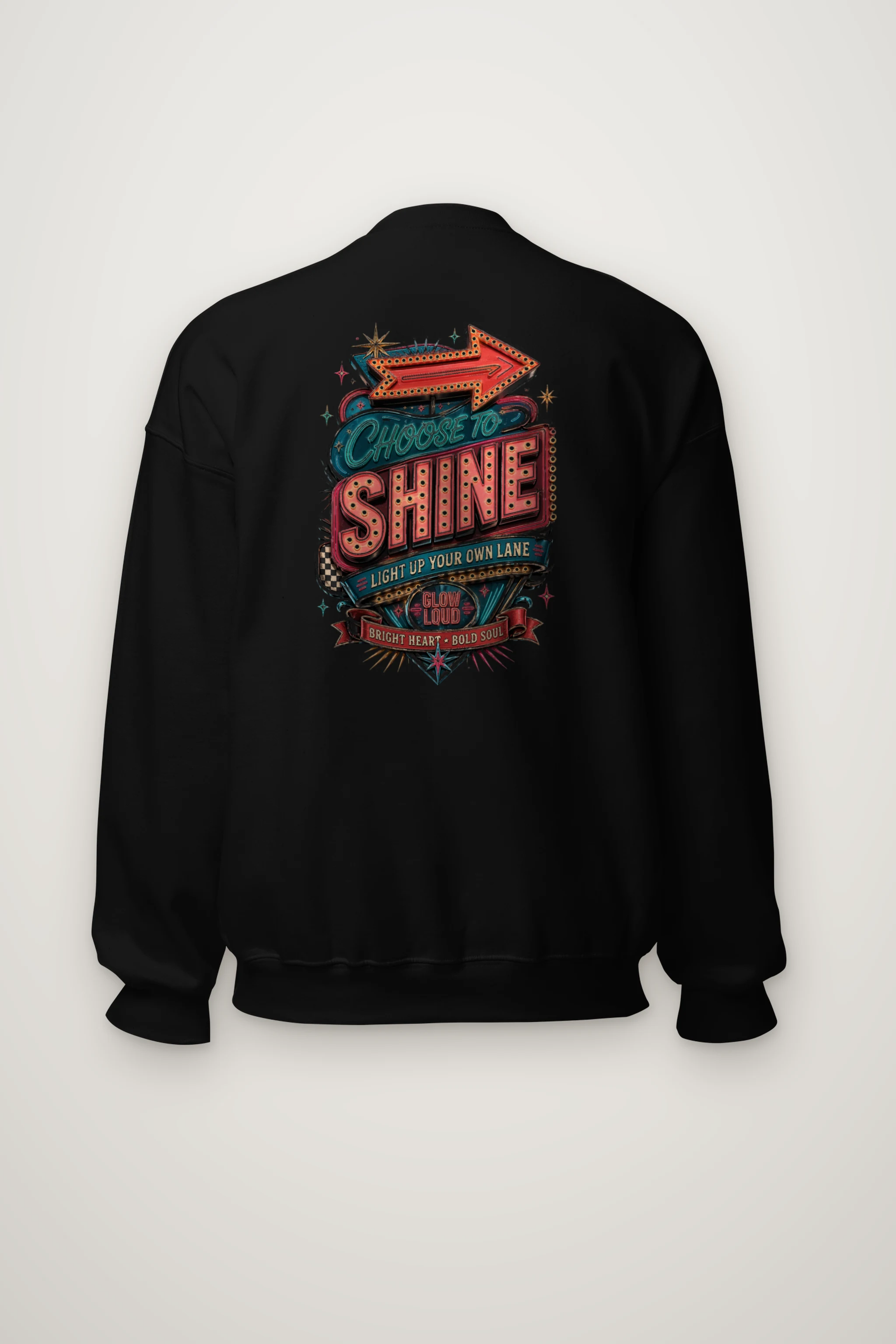 "Choose To Shine" Heavy Blend Unisex Crewneck Sweatshirt