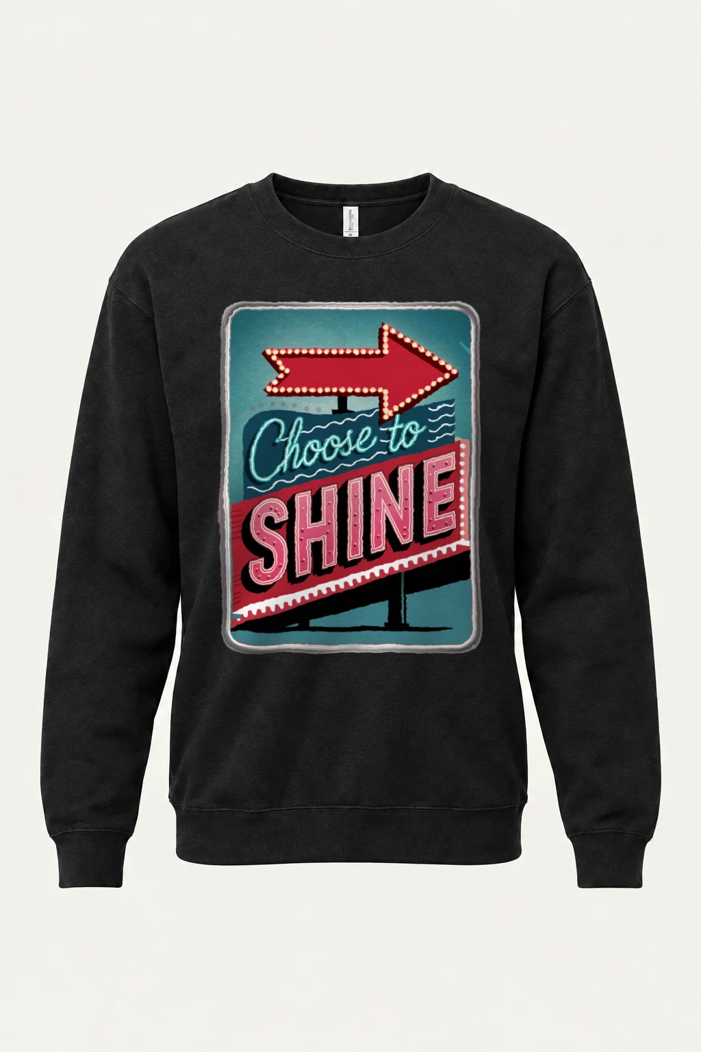 "Choose To Shine" Heavy Blend Unisex Crewneck Sweatshirt | Gildan 18000