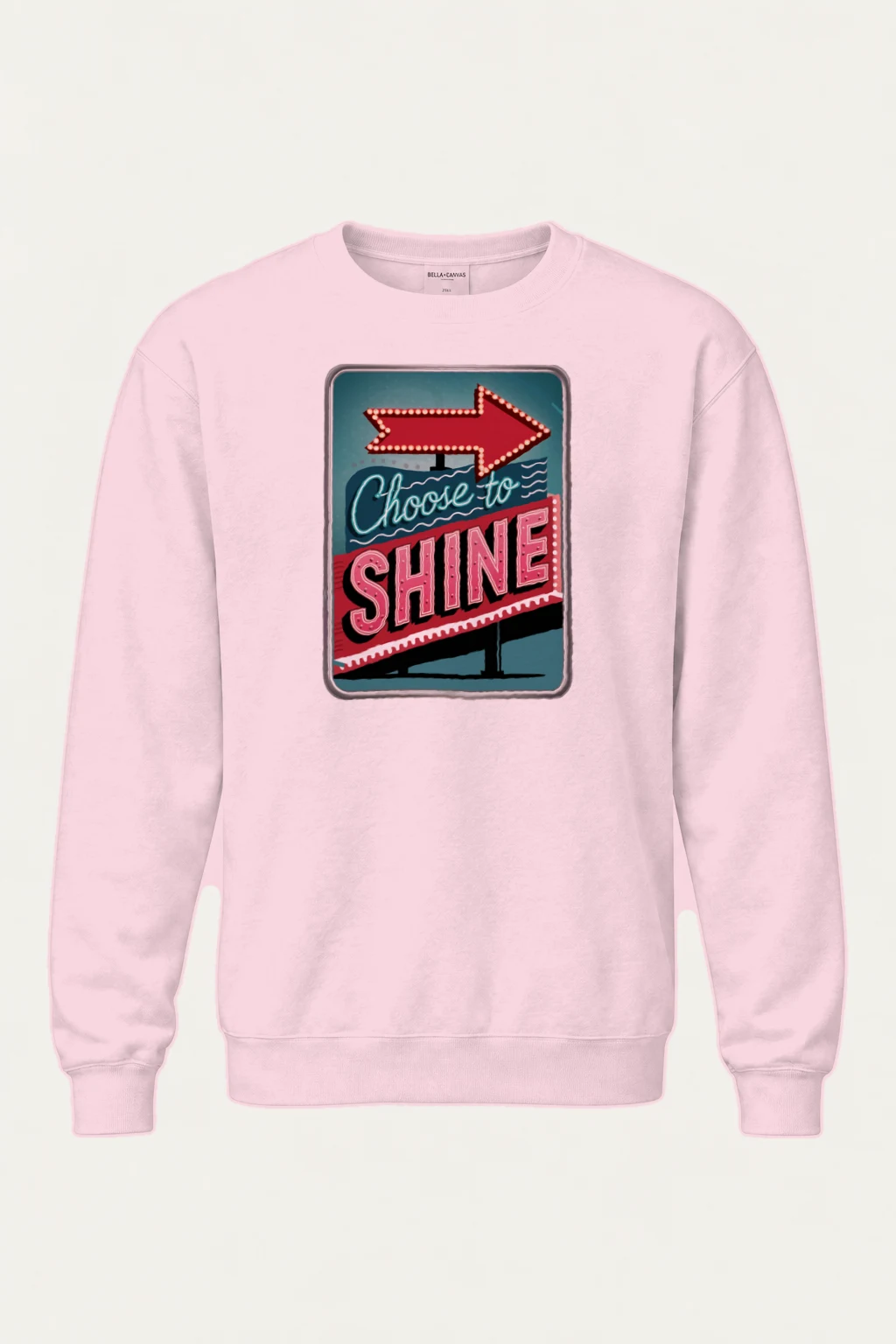 "Choose To Shine" Heavy Blend Unisex Crewneck Sweatshirt | Gildan 18000