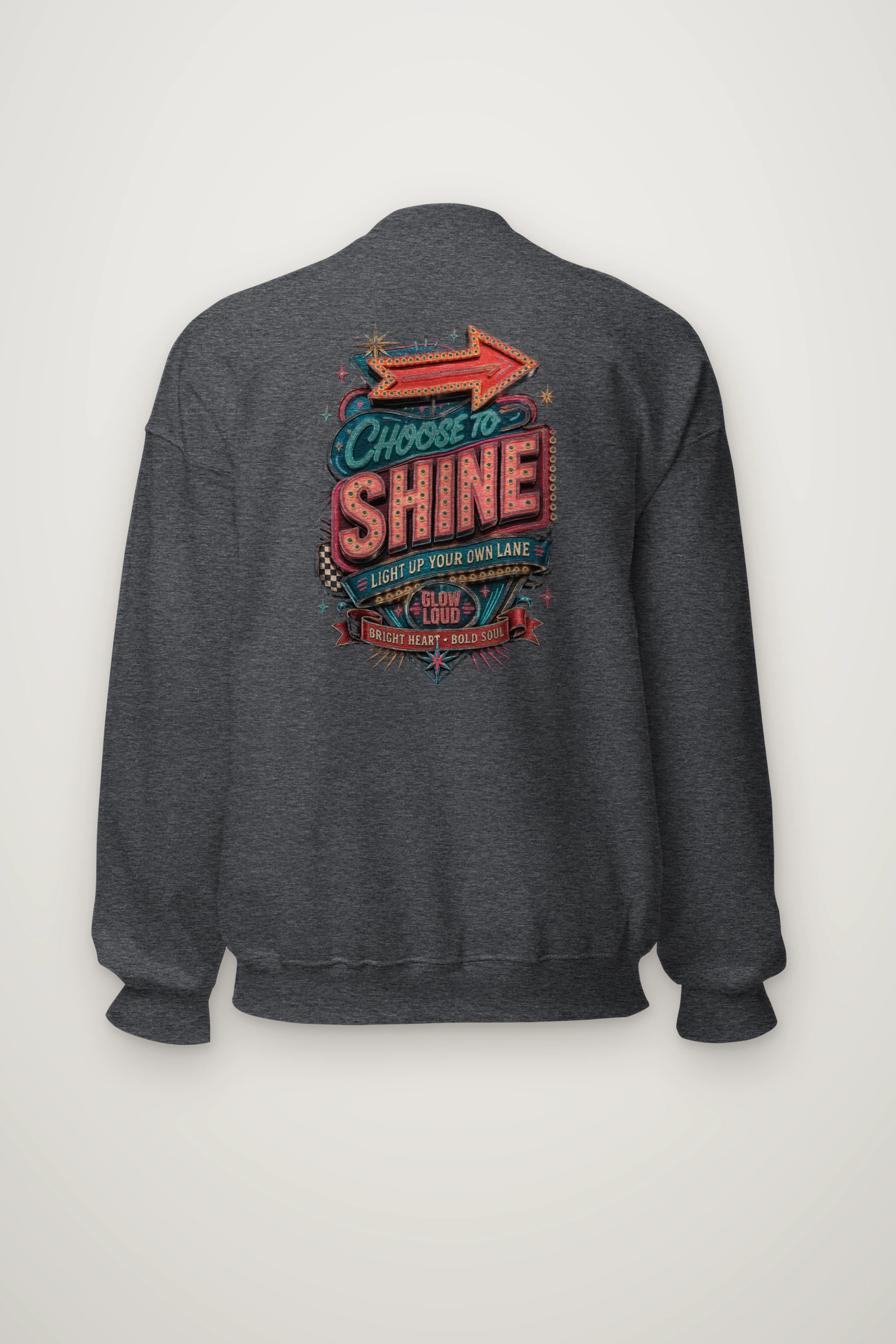 "Choose To Shine" Heavy Blend Unisex Crewneck Sweatshirt