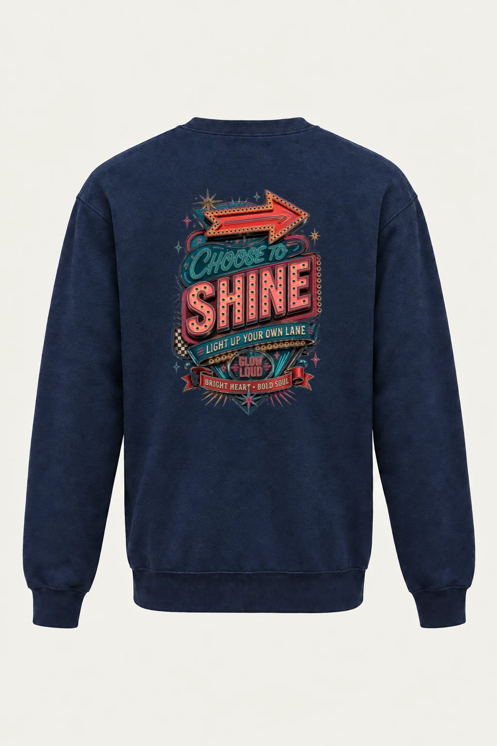 "Choose To Shine" Heavy Blend Unisex Crewneck Sweatshirt | Gildan 18000