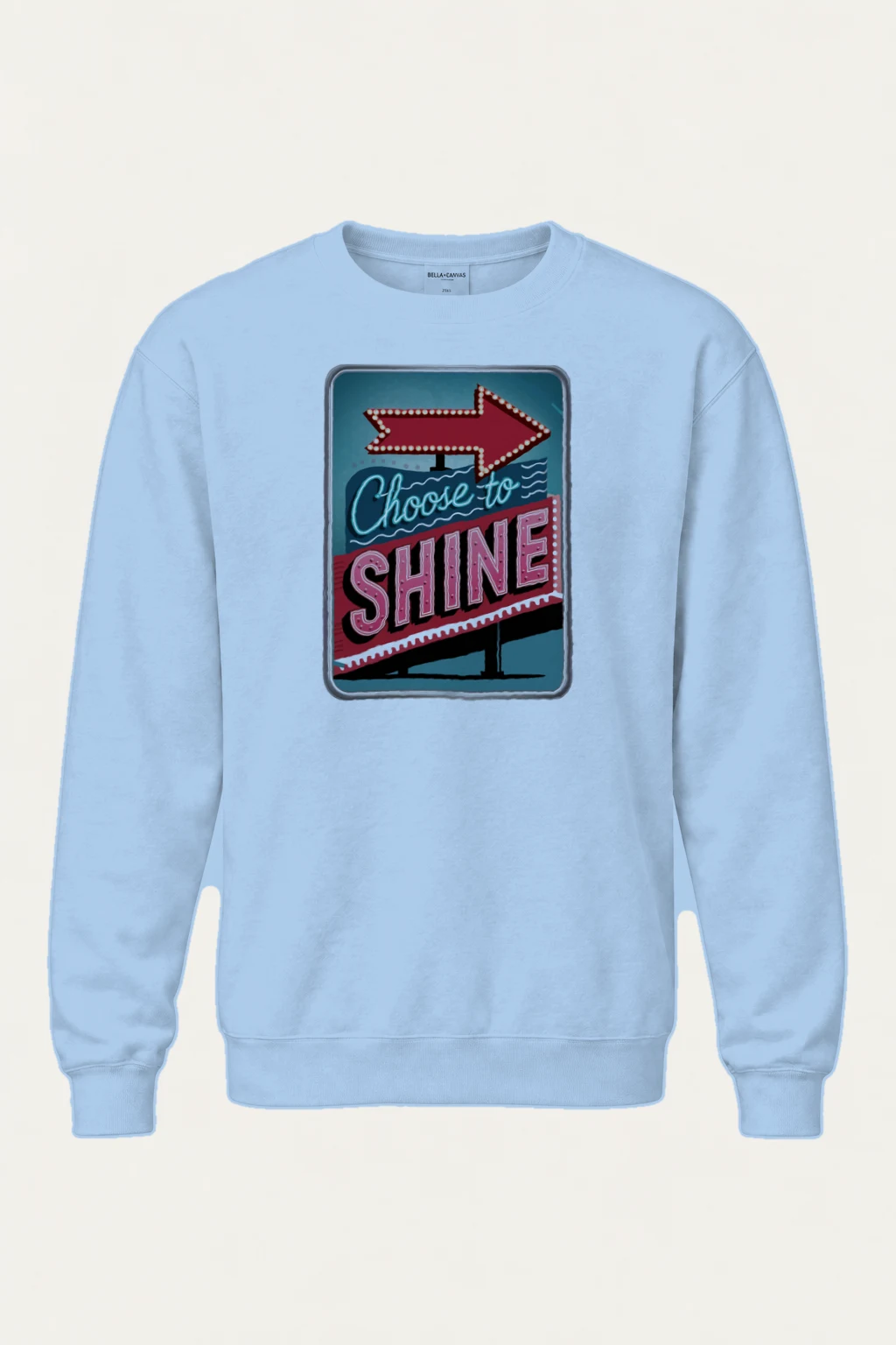 "Choose To Shine" Heavy Blend Unisex Crewneck Sweatshirt | Gildan 18000